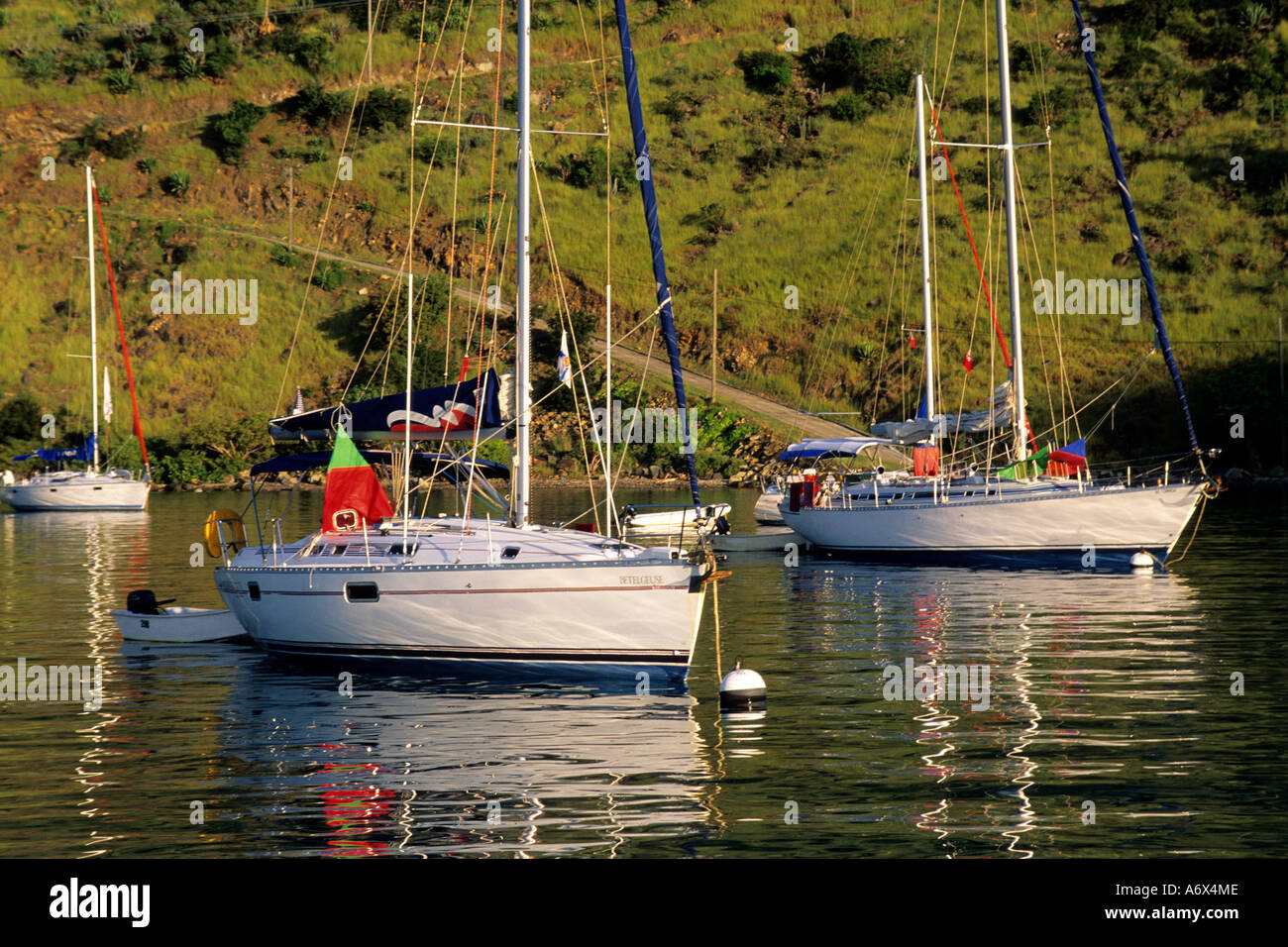 Anchorage at Little Harbour Jost Van Dyke Island British Virgin Islands Stock Photo Alamy