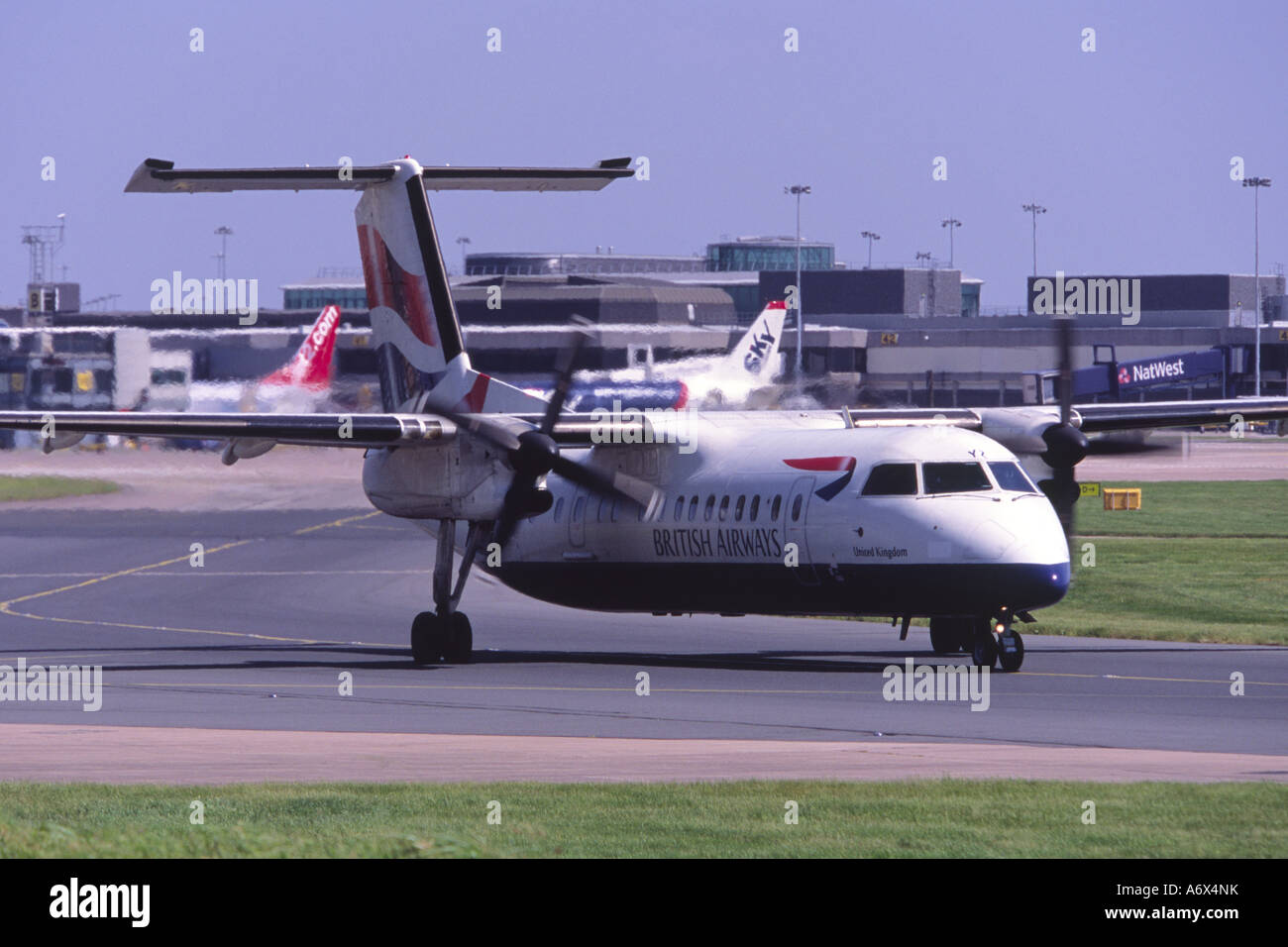 De Havilland Canada DHC8 operated by British Airways Stock Photo Alamy