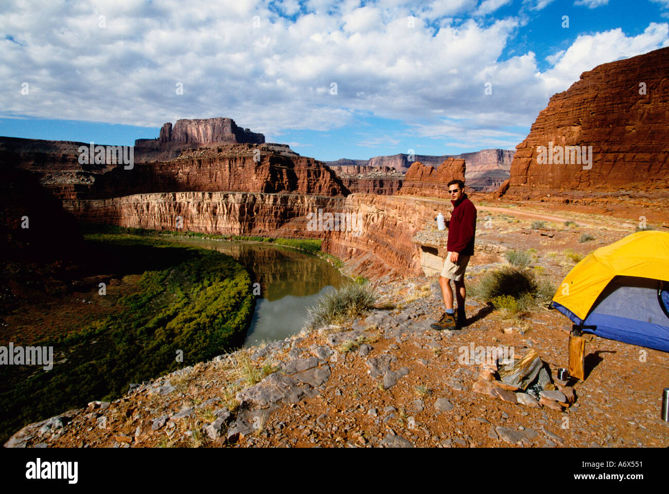 Camping in Canyonlands National Park Utah Stock Photo 2172240 Alamy
