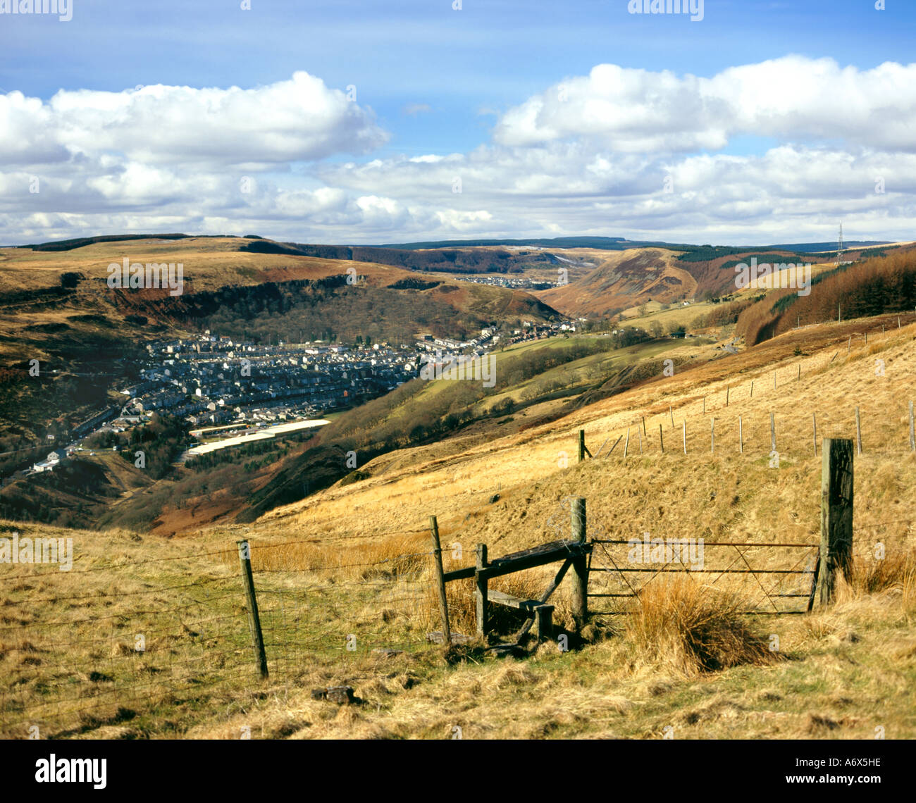 ferndale rhondda fach south wales valleys Stock Photo 6663645 Alamy