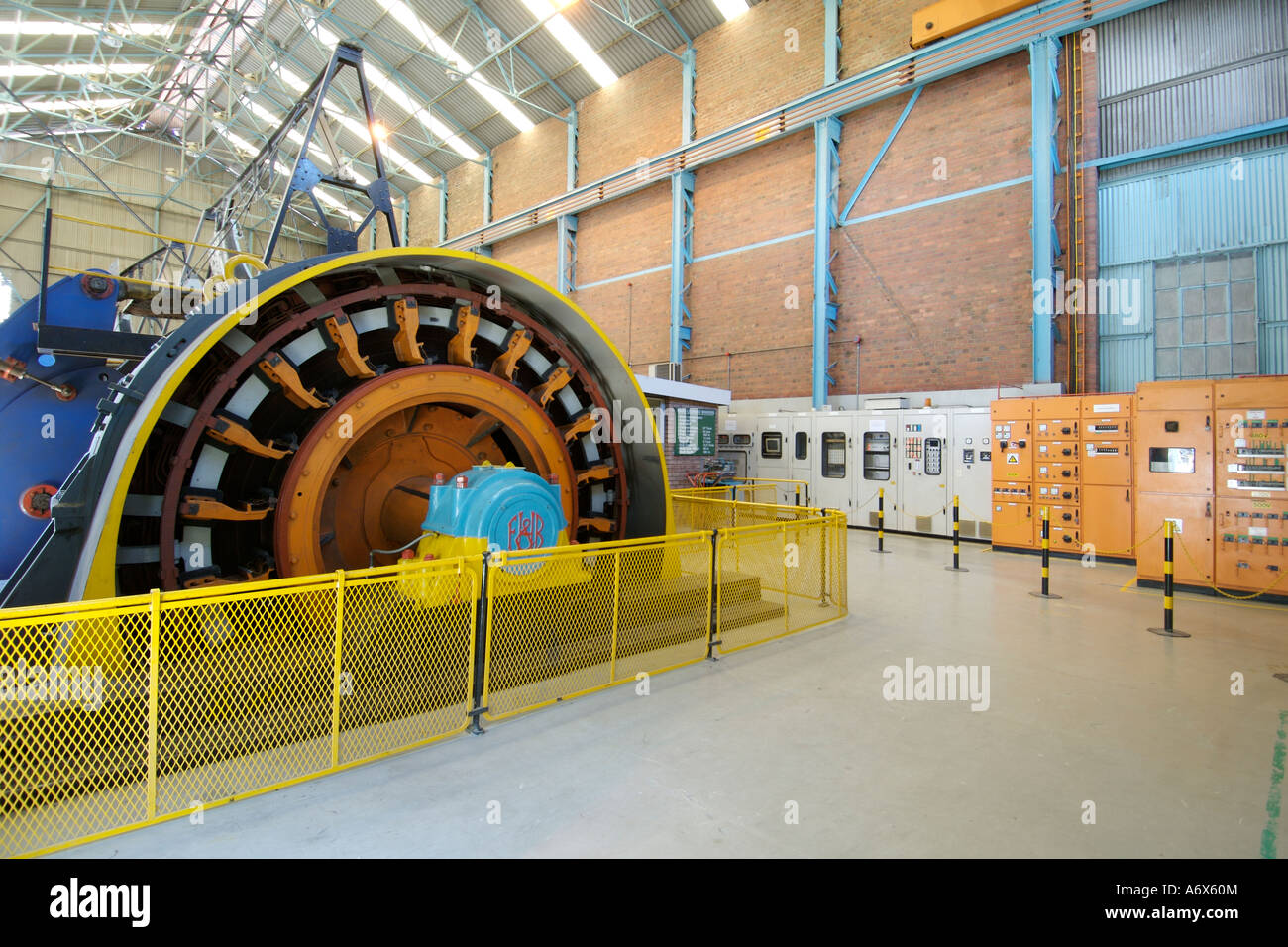 Interior of the hoist room for shaft number one at the Cullinan diamond