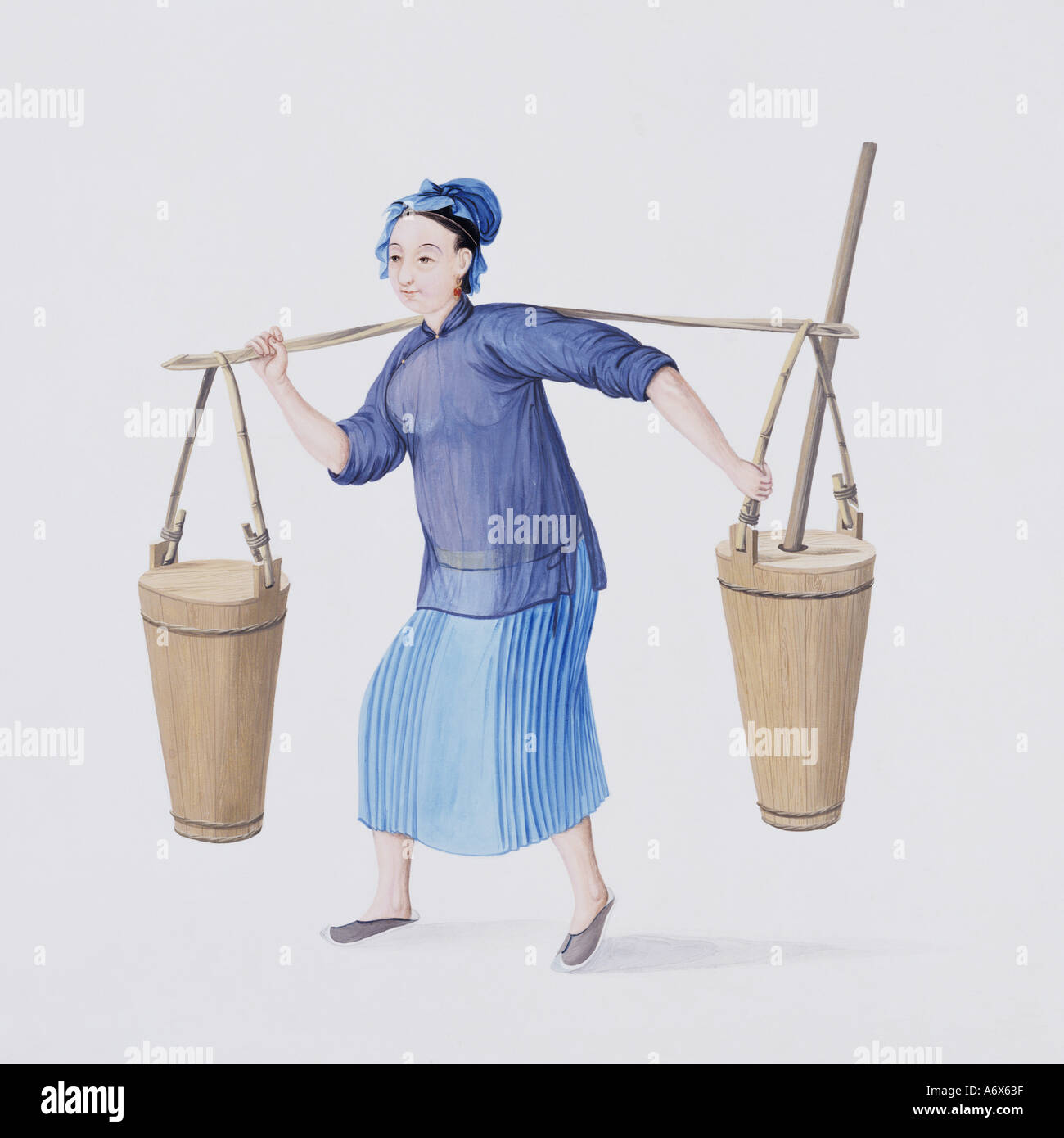 https://c8.alamy.com/comp/A6X63F/manure-collector-or-woman-carrying-dirt-by-puqua-china-late-18th-century-A6X63F.jpg