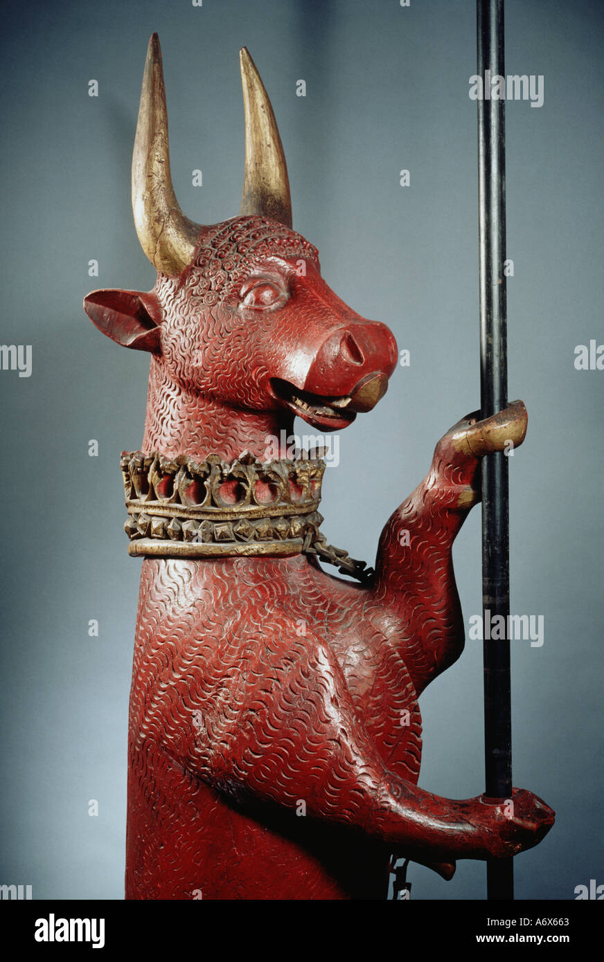 Heraldic Bull made for Thomas Lord Dacre. England, early 16th century. Stock Photo