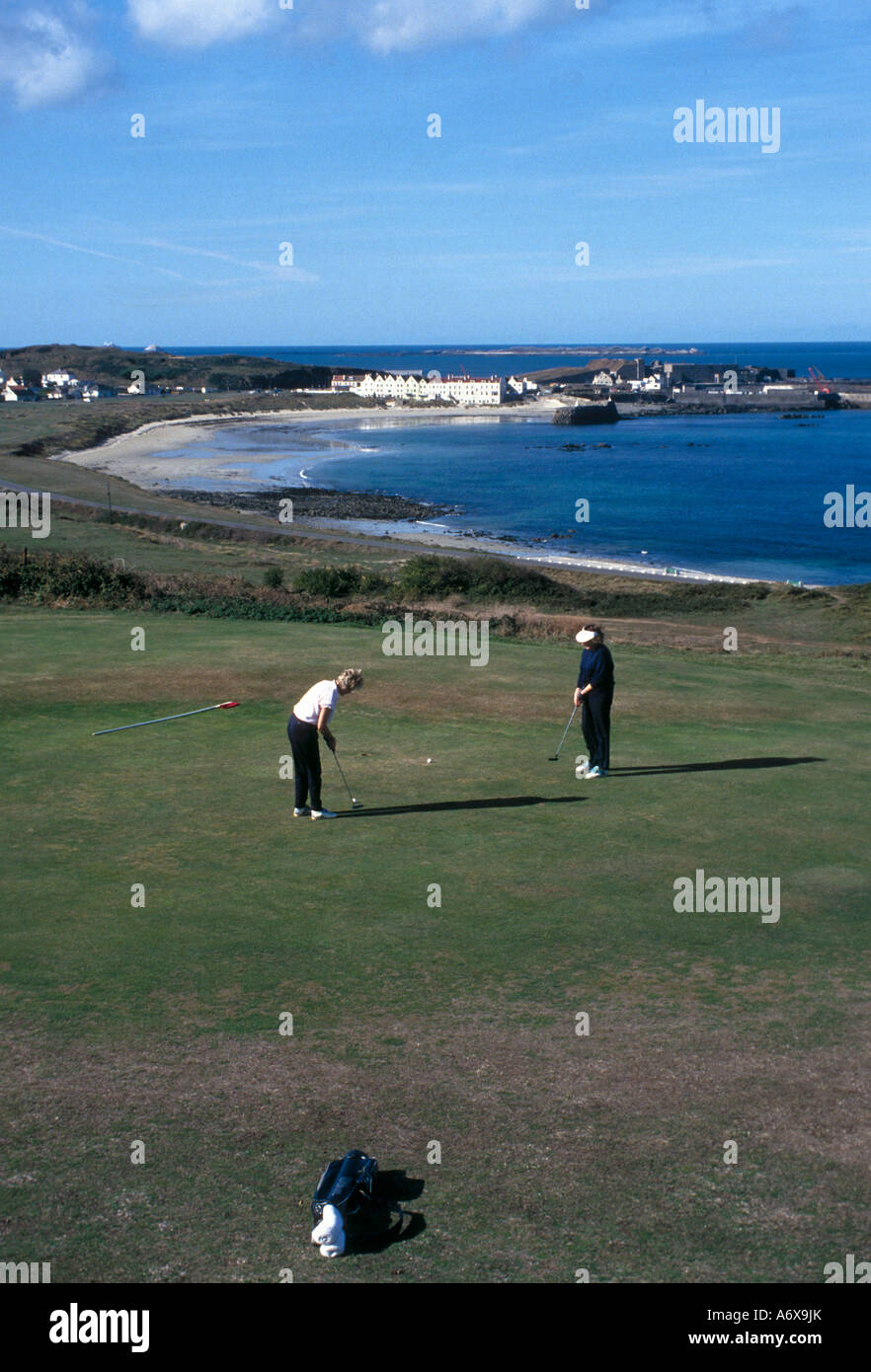 Alderney Golf Course Stock Photo