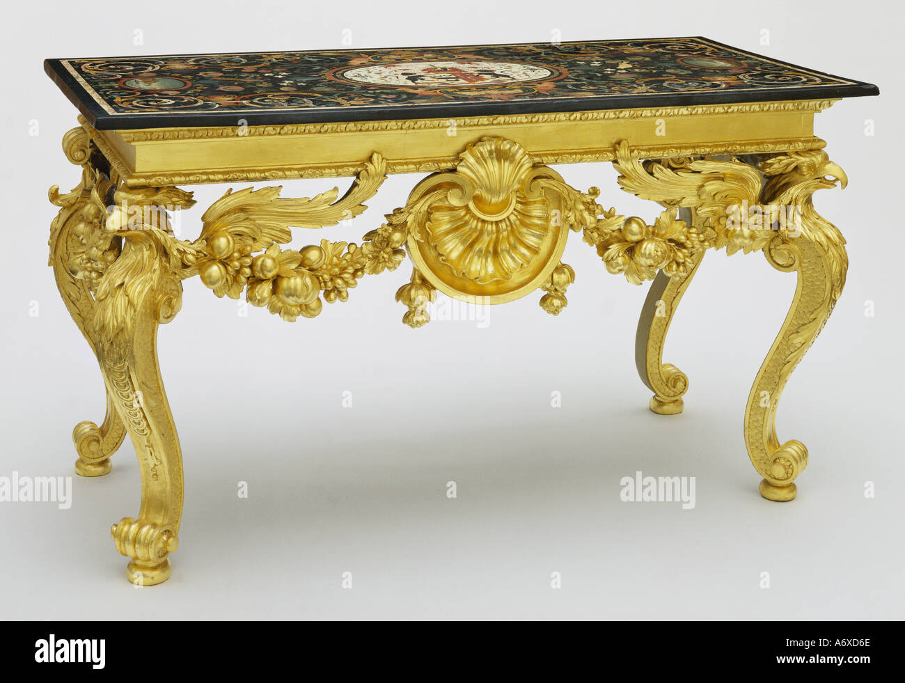 Side Table. Ditchley Park, Oxfordshire, England, mid 18th century. Stock Photo