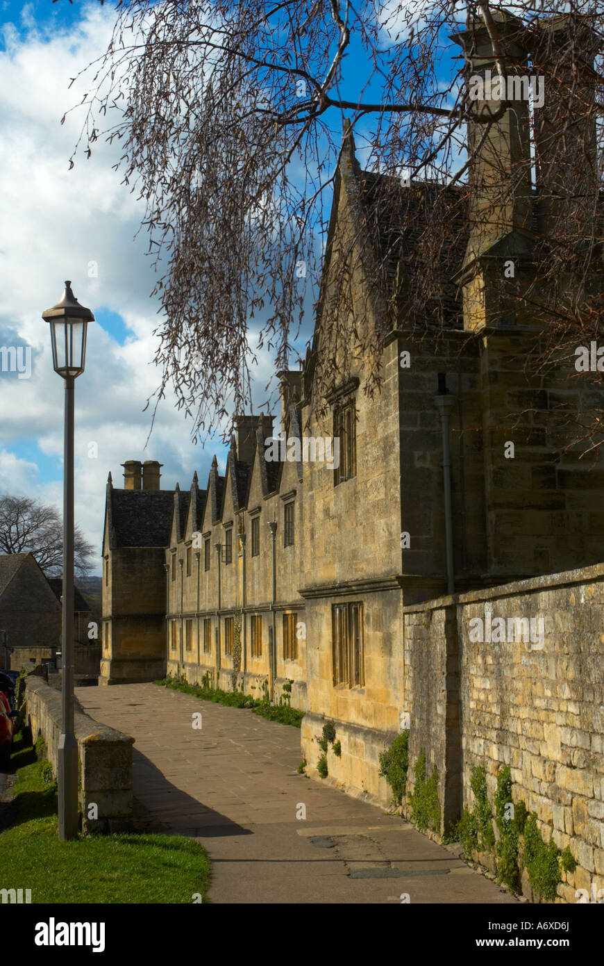 Terrace of houses in Chipping Campden Stock Photo Alamy