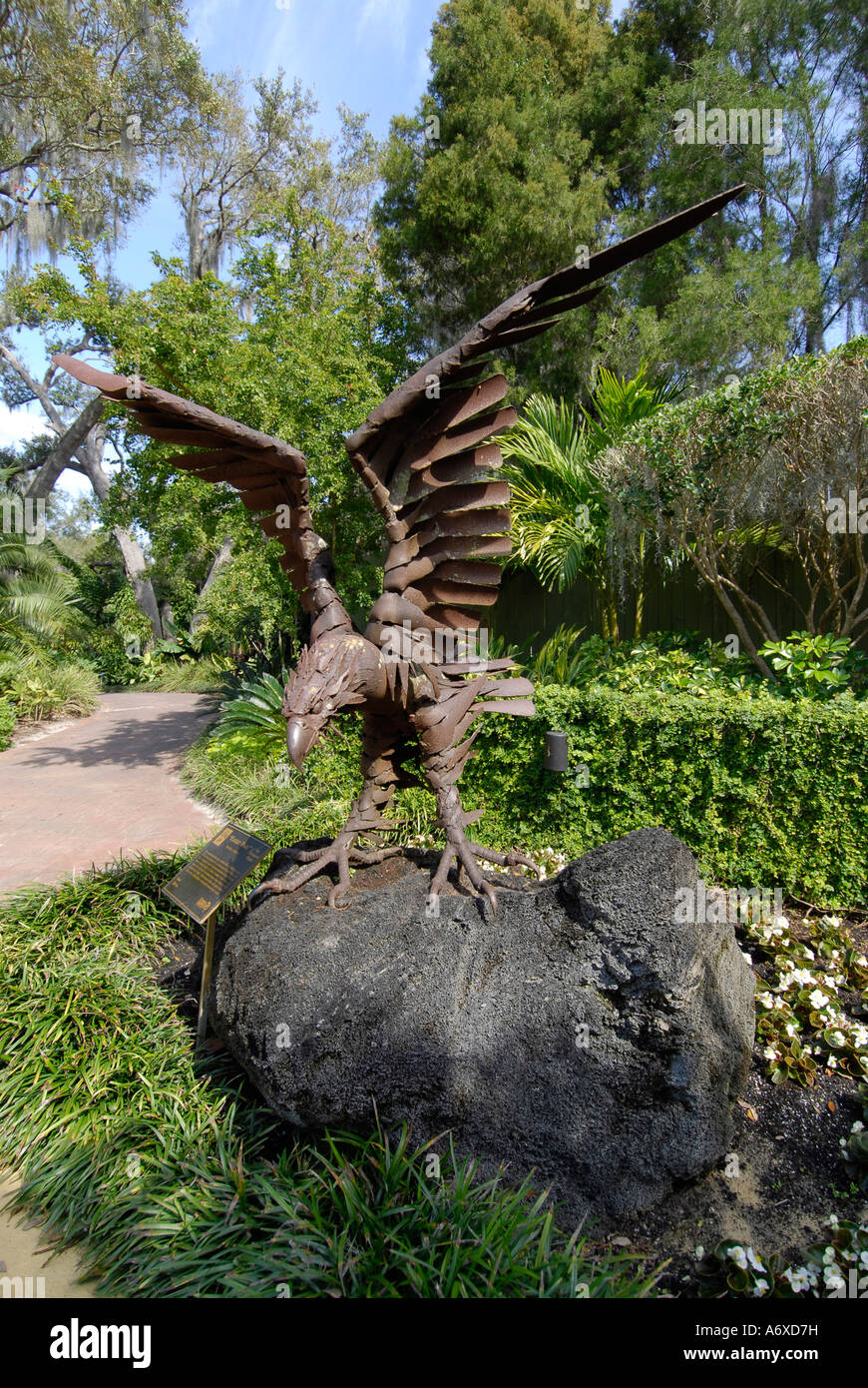 Eagles Dare in Botanical Gardens at Cypress Gardens Winter Haven Florida US Stock Photo