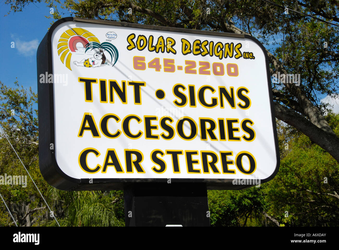Incorrect spelling on a commercial sign with the word accessories