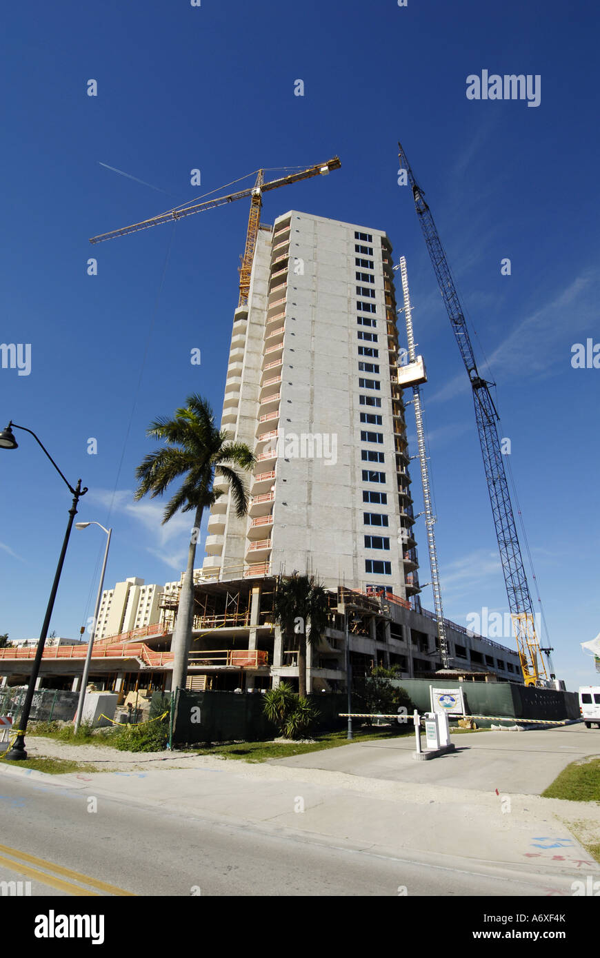 New high rise condominiums under construction Southwest Fort Myers