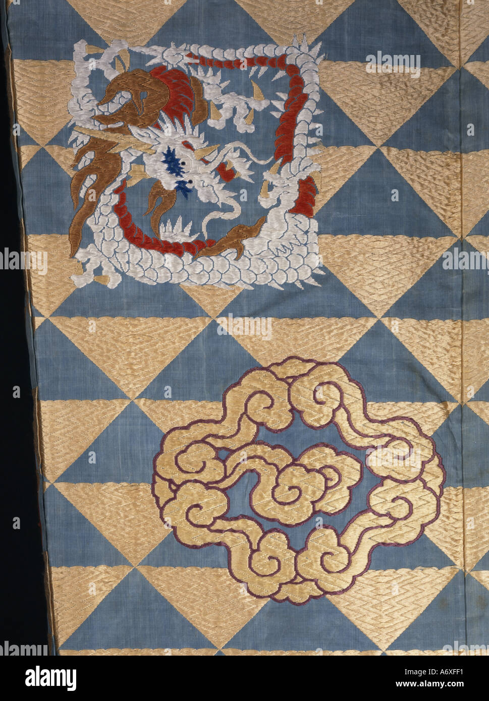 Dragons, Clouds. Japan, 18th century. Stock Photo