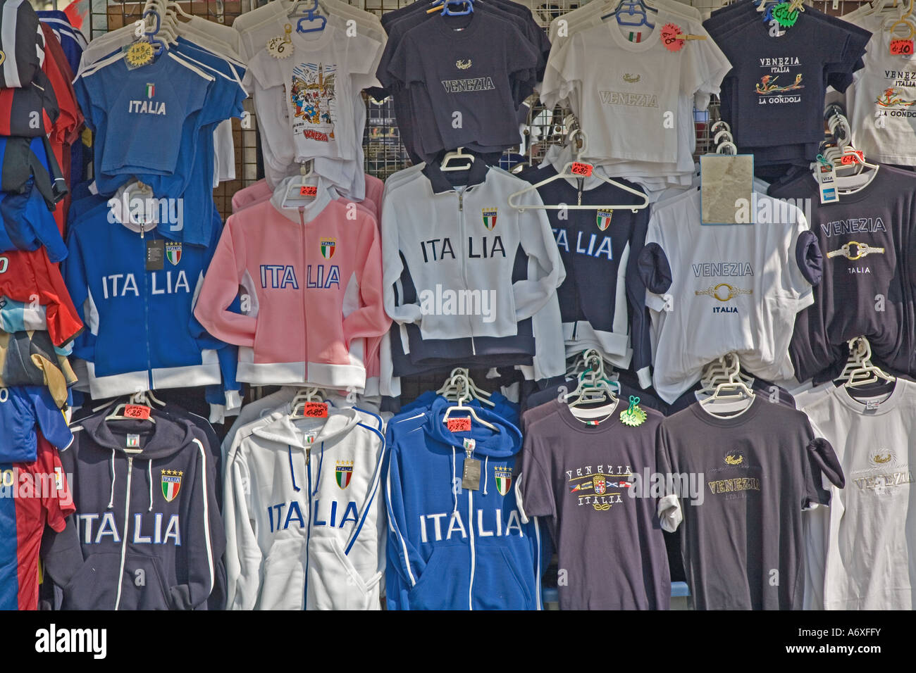 Italian sportswear, Venice Stock Photo - Alamy