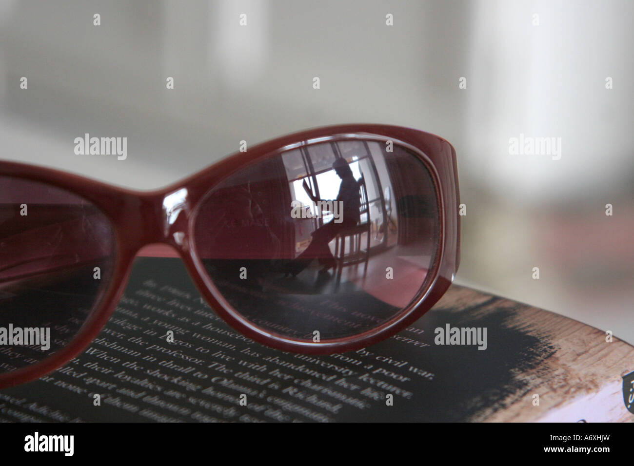reflection in sunglasses Stock Photo