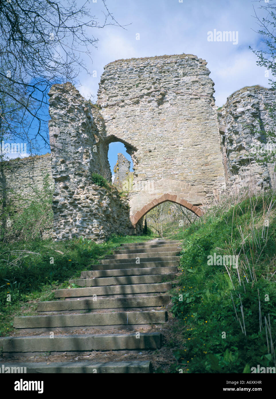 Keep gatehouse of Wigmore Castle managed by English Heritage