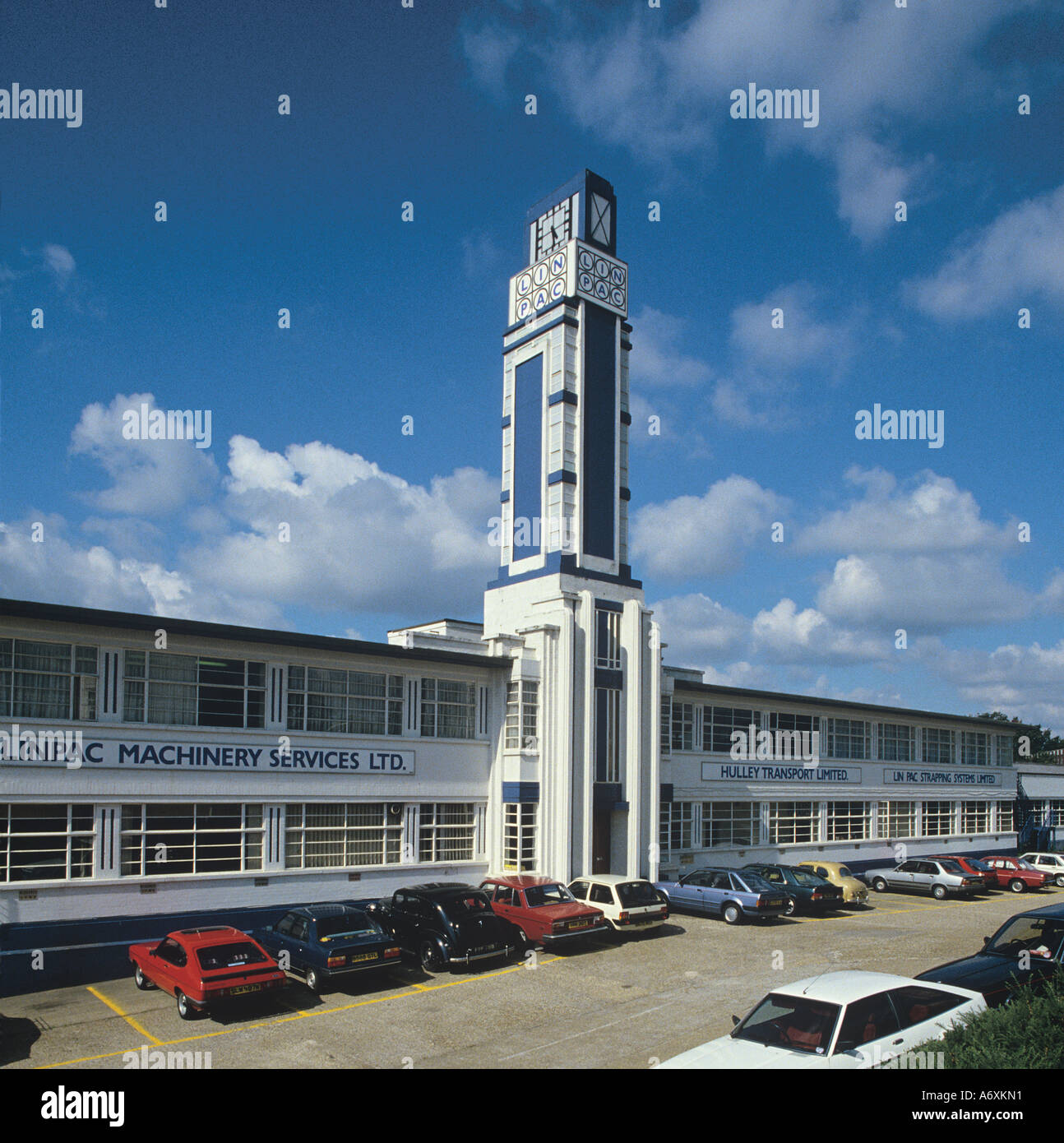 Art Deco Industrial building on an estate outside Watford Hertfordshire