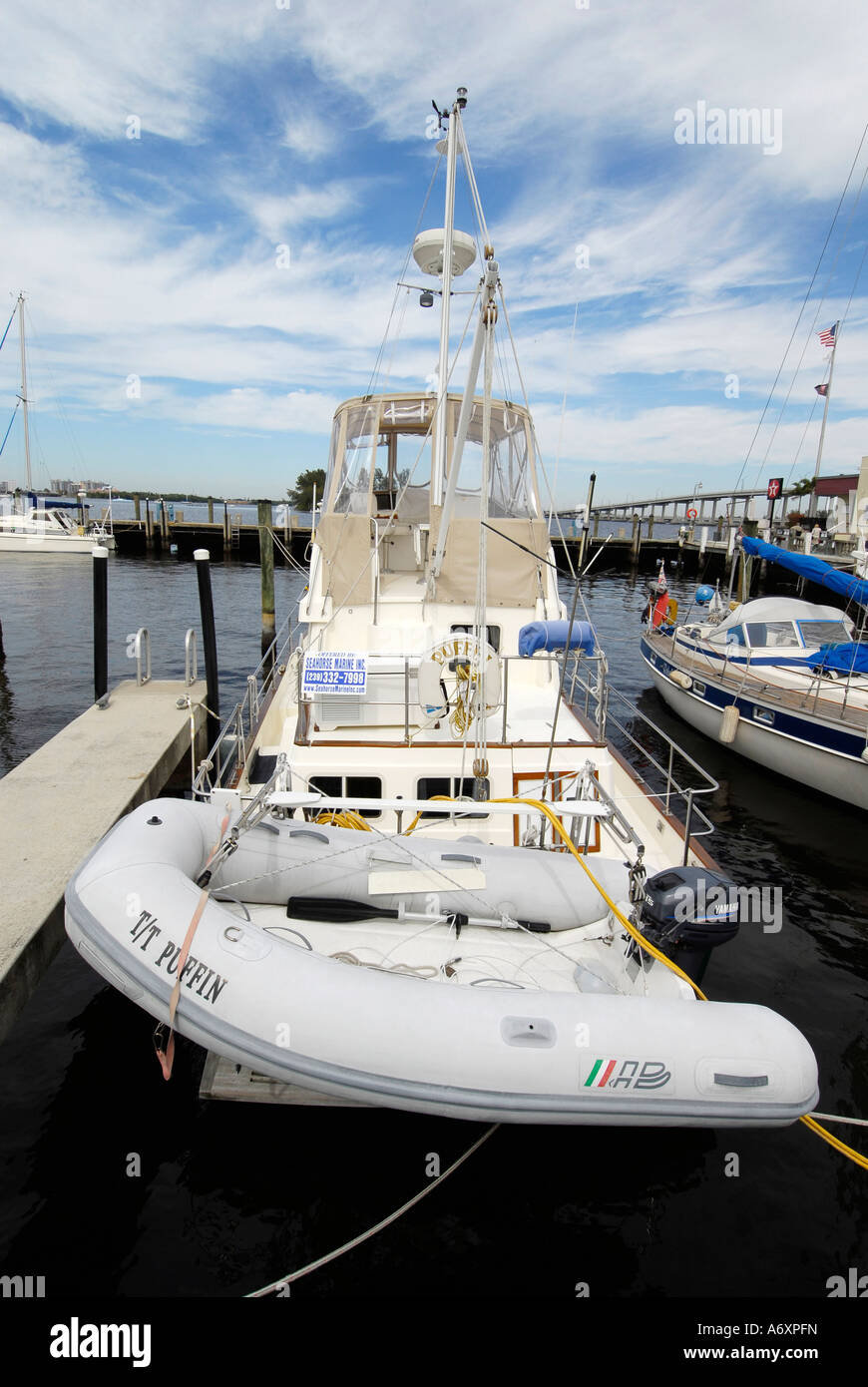 The historic downtown Peace River riverfront district in Ft Fort Myers