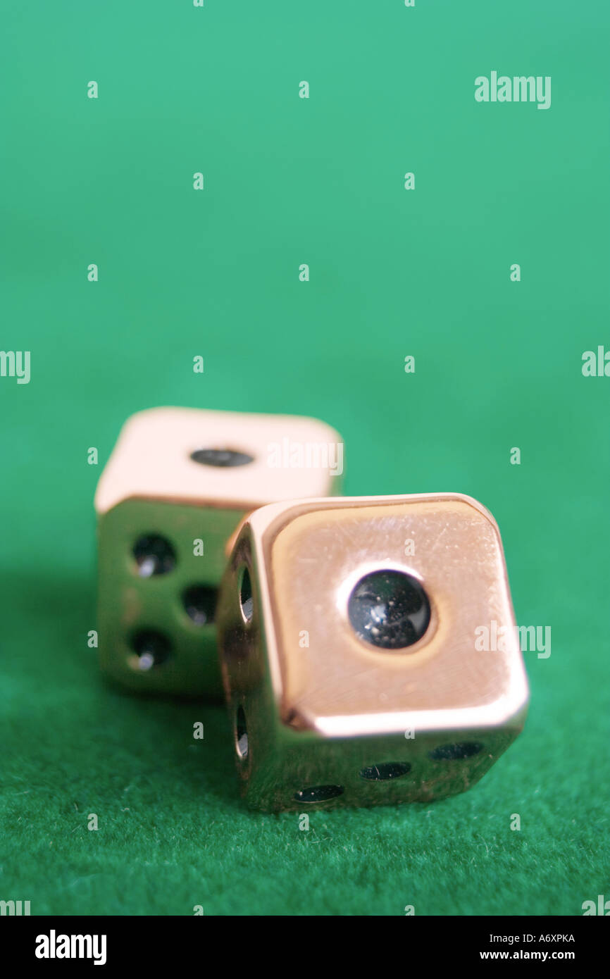 Dice, snake eyes Stock Photo Alamy