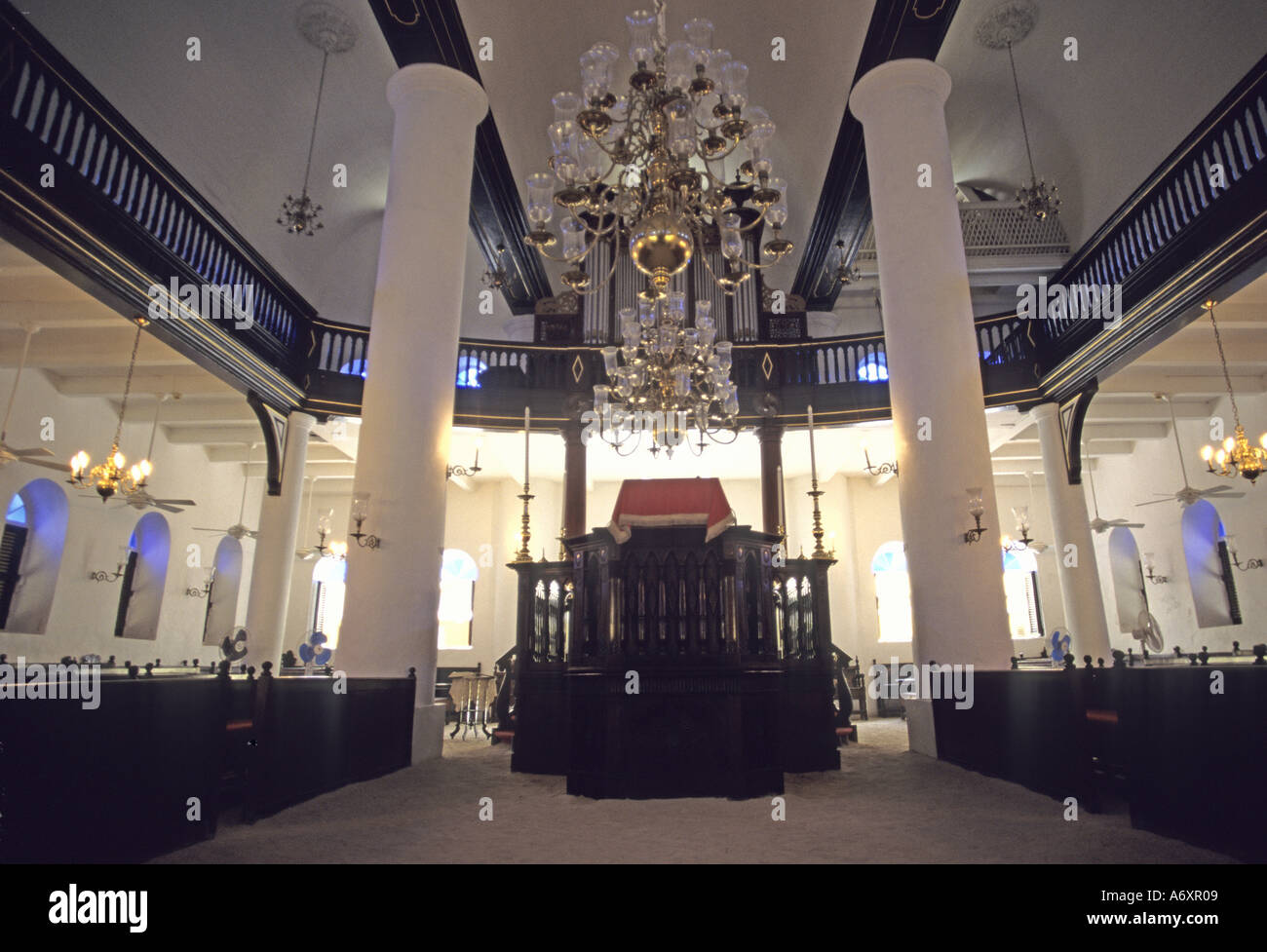Caribbean, Curacao, Willemstad. Mikve Israel Emanuel Synagogue Oldest Temple in Western Hemisphere Stock Photo