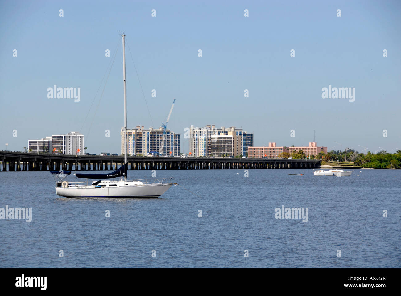 The historic downtown Peace River riverfront district in Ft Fort Myers
