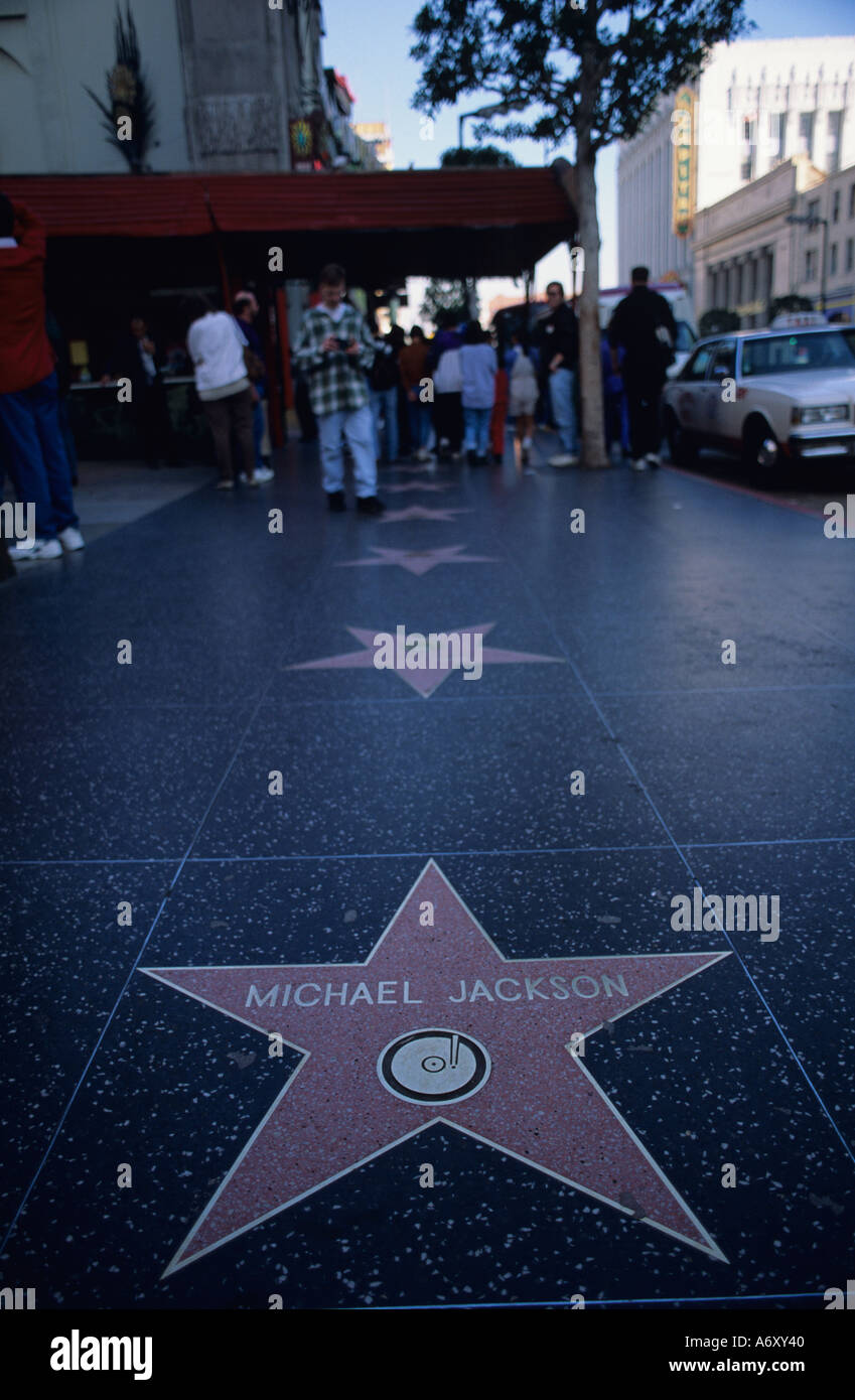 Los Angeles California Hollywood Walk of Fame Michael Jackson star on the  sidewalk Stock Photo - Alamy