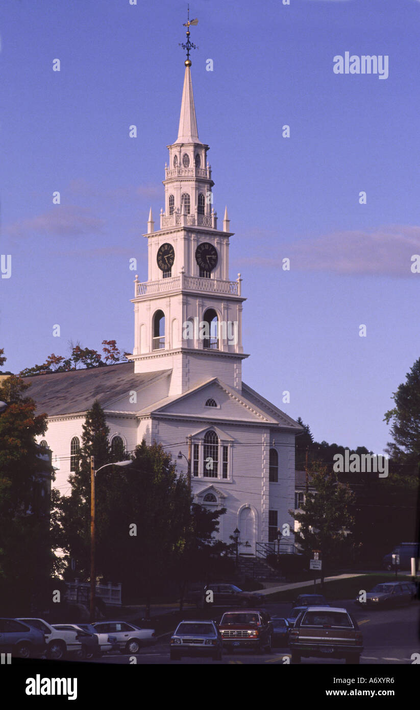Church at Middlebury, Vermont USA Stock Photo