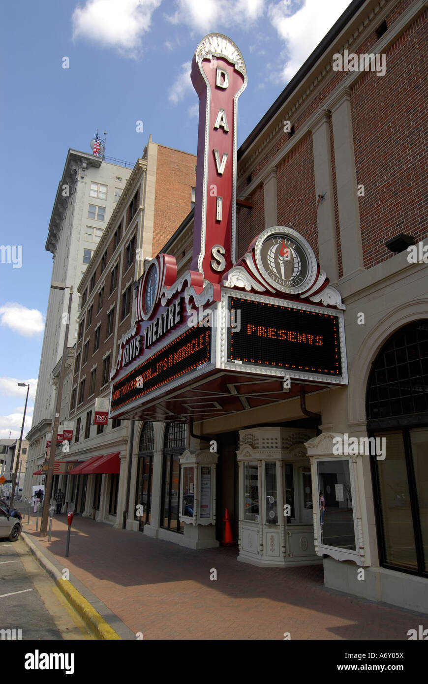 Davis theater in the historic city of Montgomery Alabama AL Stock Photo