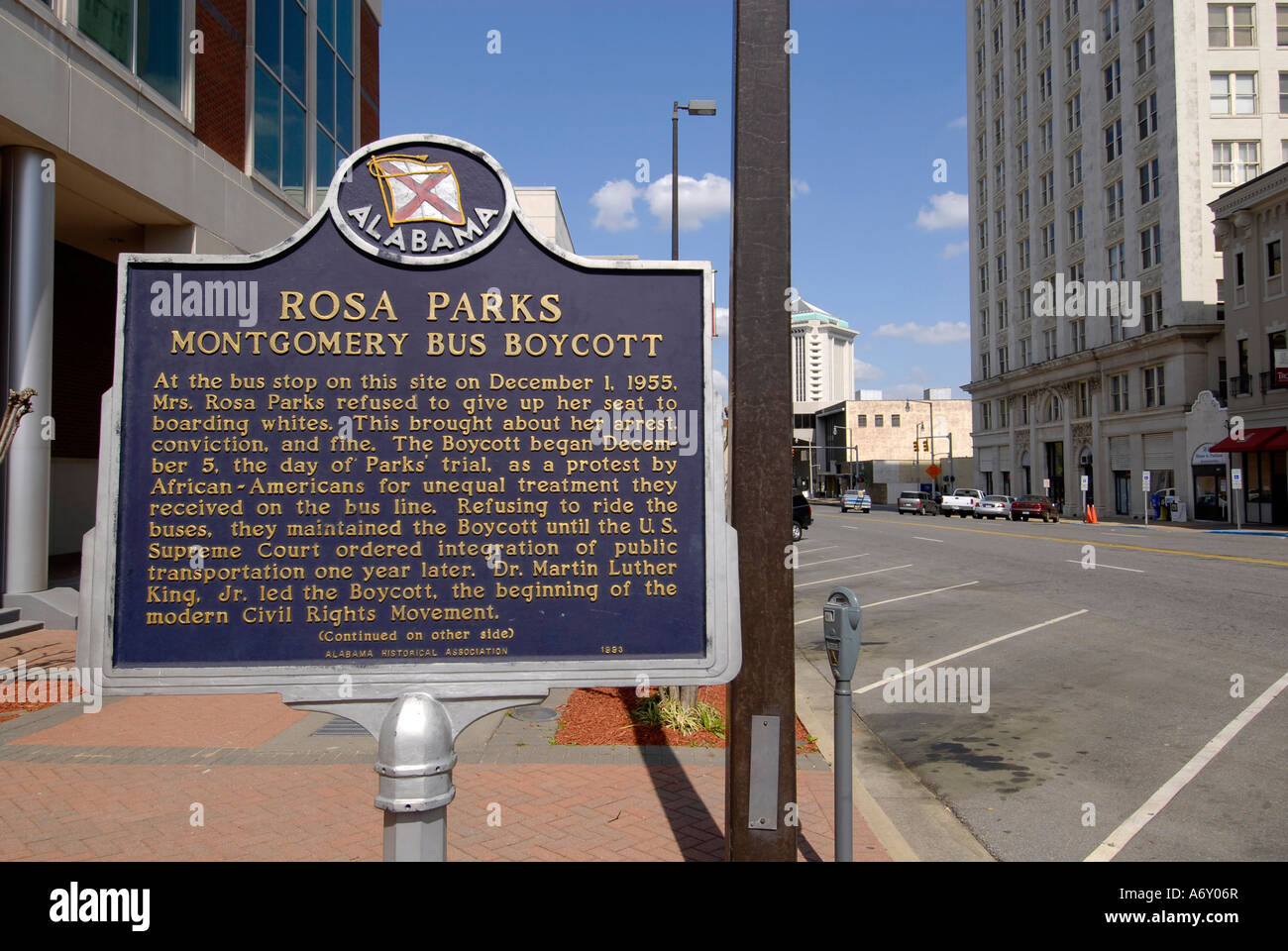 Rosa Parks historic museum in the city of Montgomery Alabama AL Stock Photo