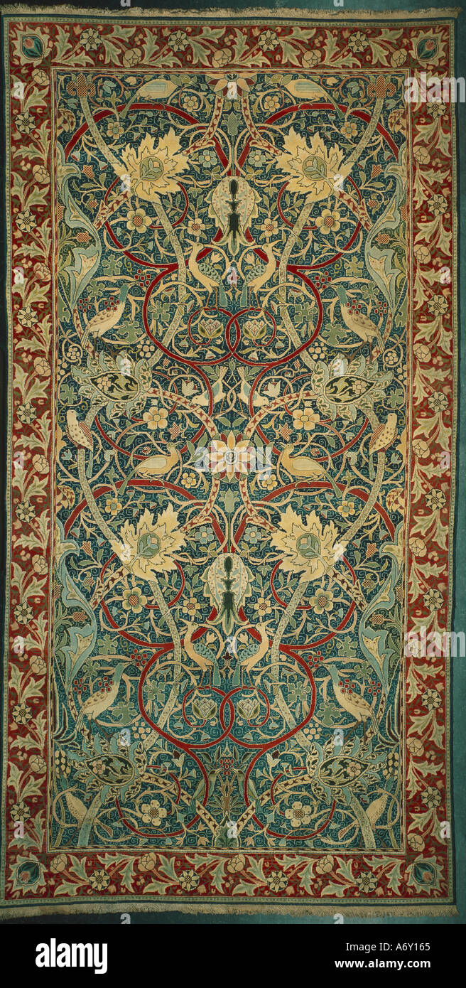 Carpet by William Morris. London, England, 1889 Stock Photo - Alamy