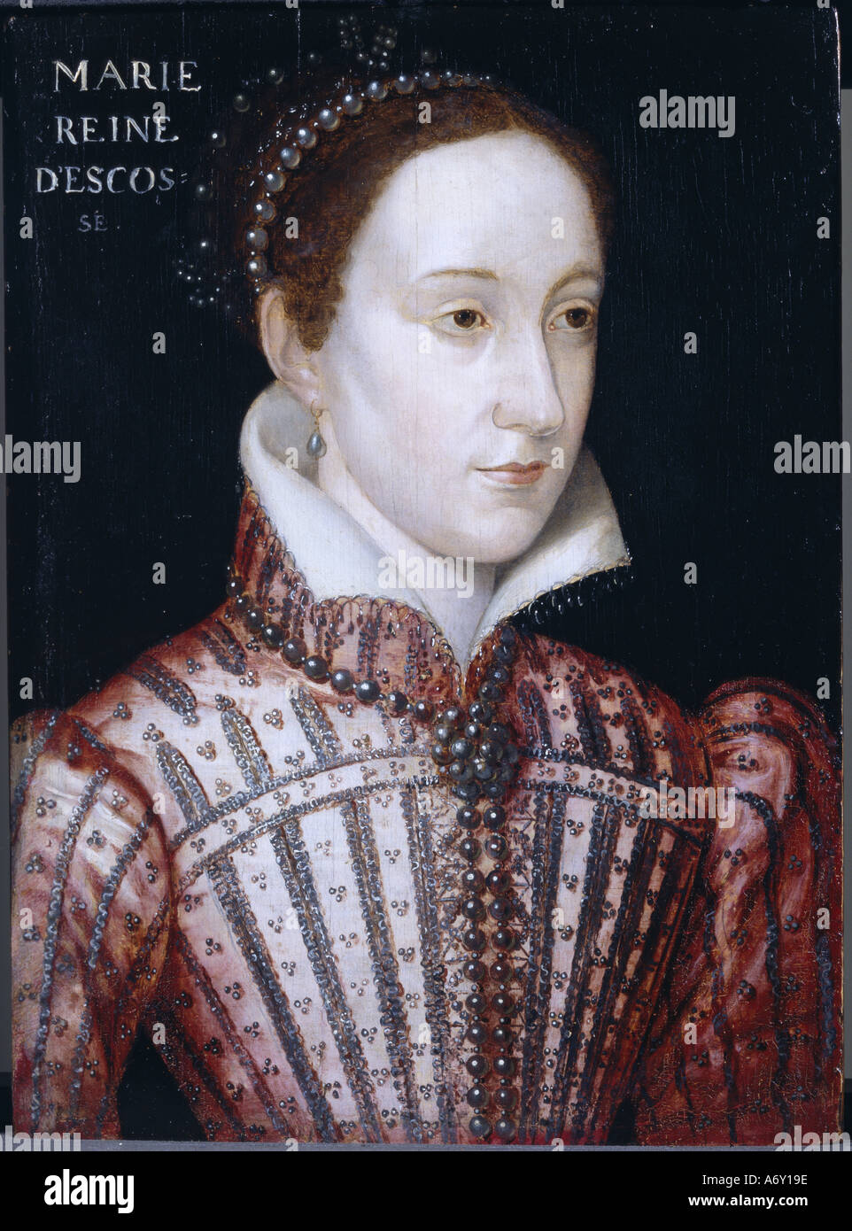 Mary Queen of Scots by a follower of Francois Clouet. England, mid 16th