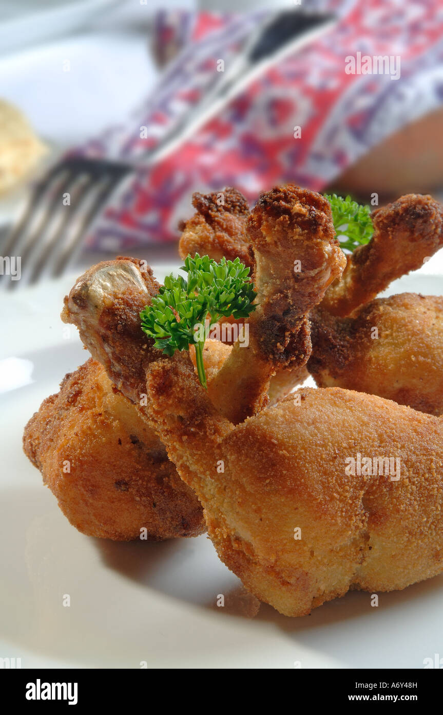 Murgh lollipop Indian style chicken thighs Stock Photo Alamy