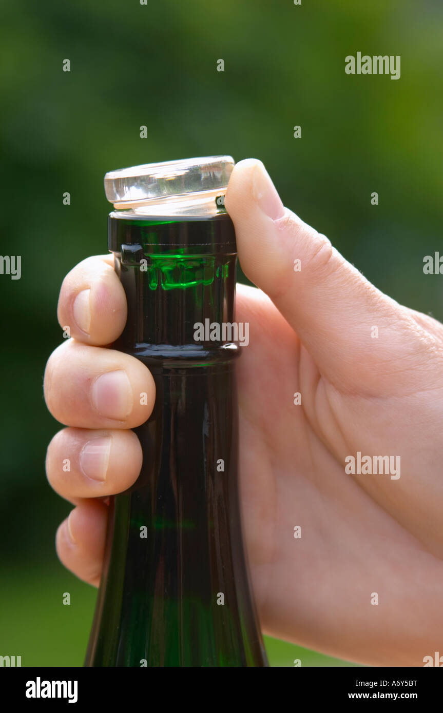 Alternative Closure To Replace Natural Cork A Glass Stopper With