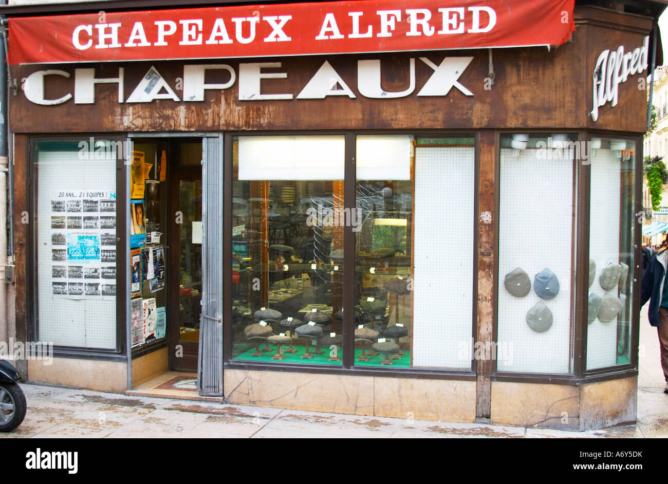 An old hat shop, Chapeaux Alfred. Montpellier. Languedoc. France. Europe  Stock Photo - Alamy