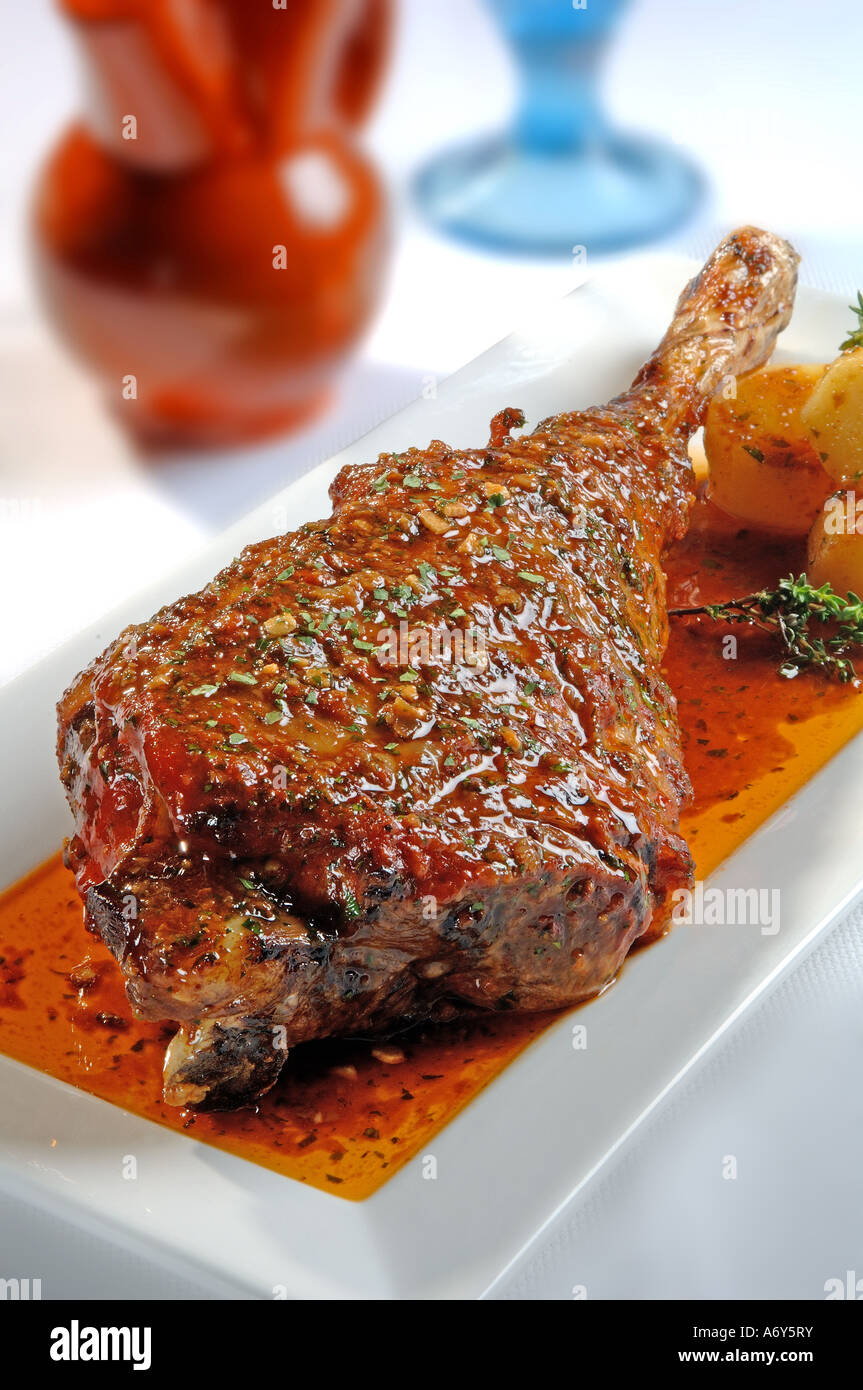 Leg of lamb Stock Photo - Alamy