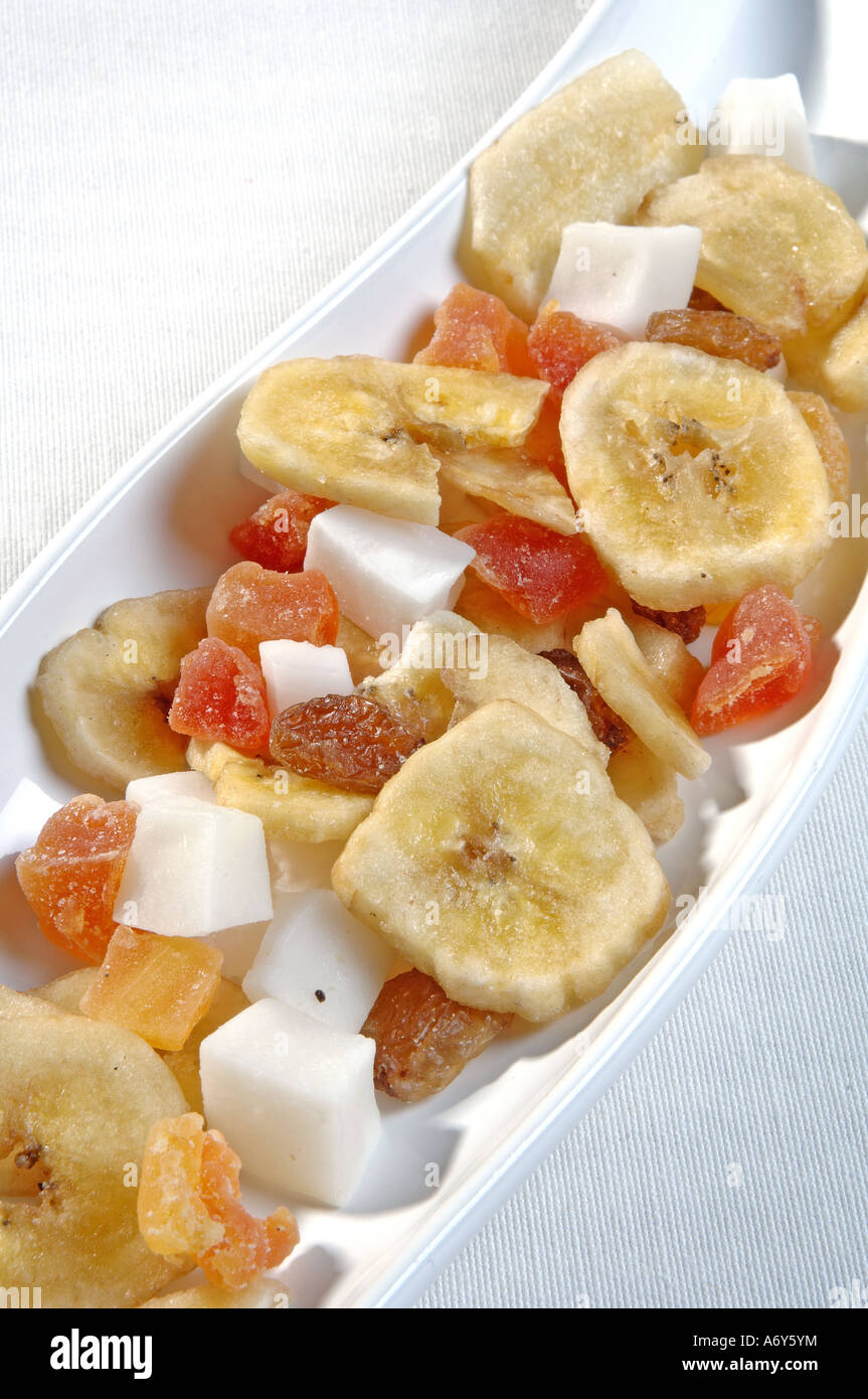 Tropical dried fruit cocktail Stock Photo Alamy