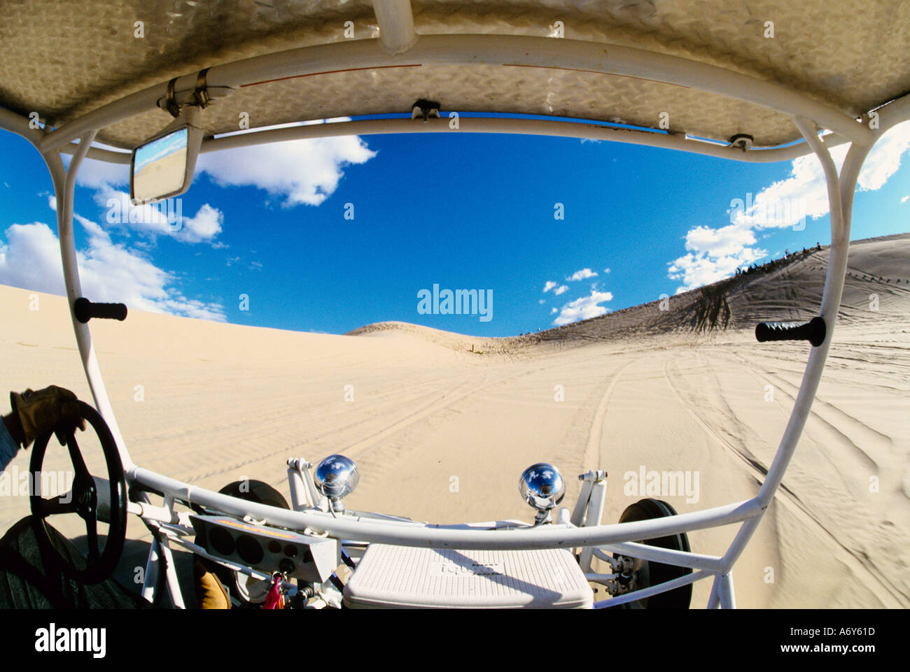 a dune buggy on the sand dunes Stock Photo Alamy