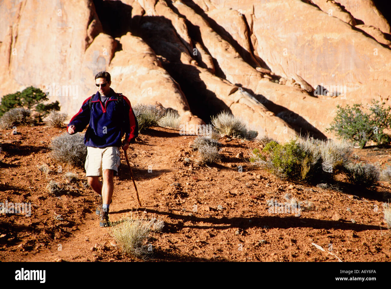 Sport Sports Backpacking Hiking Stock Photo