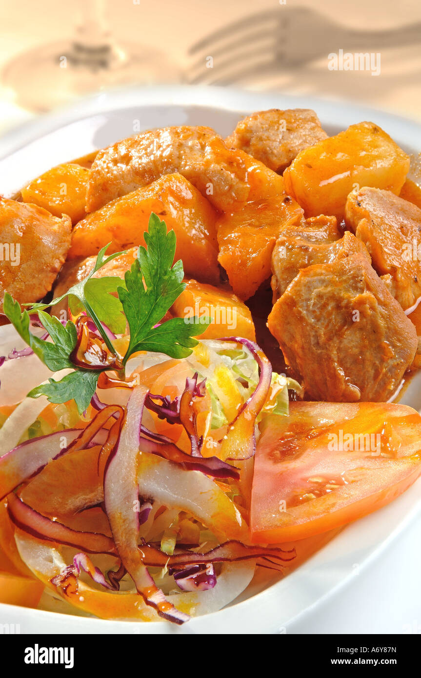 Beef with potatoes Stock Photo - Alamy