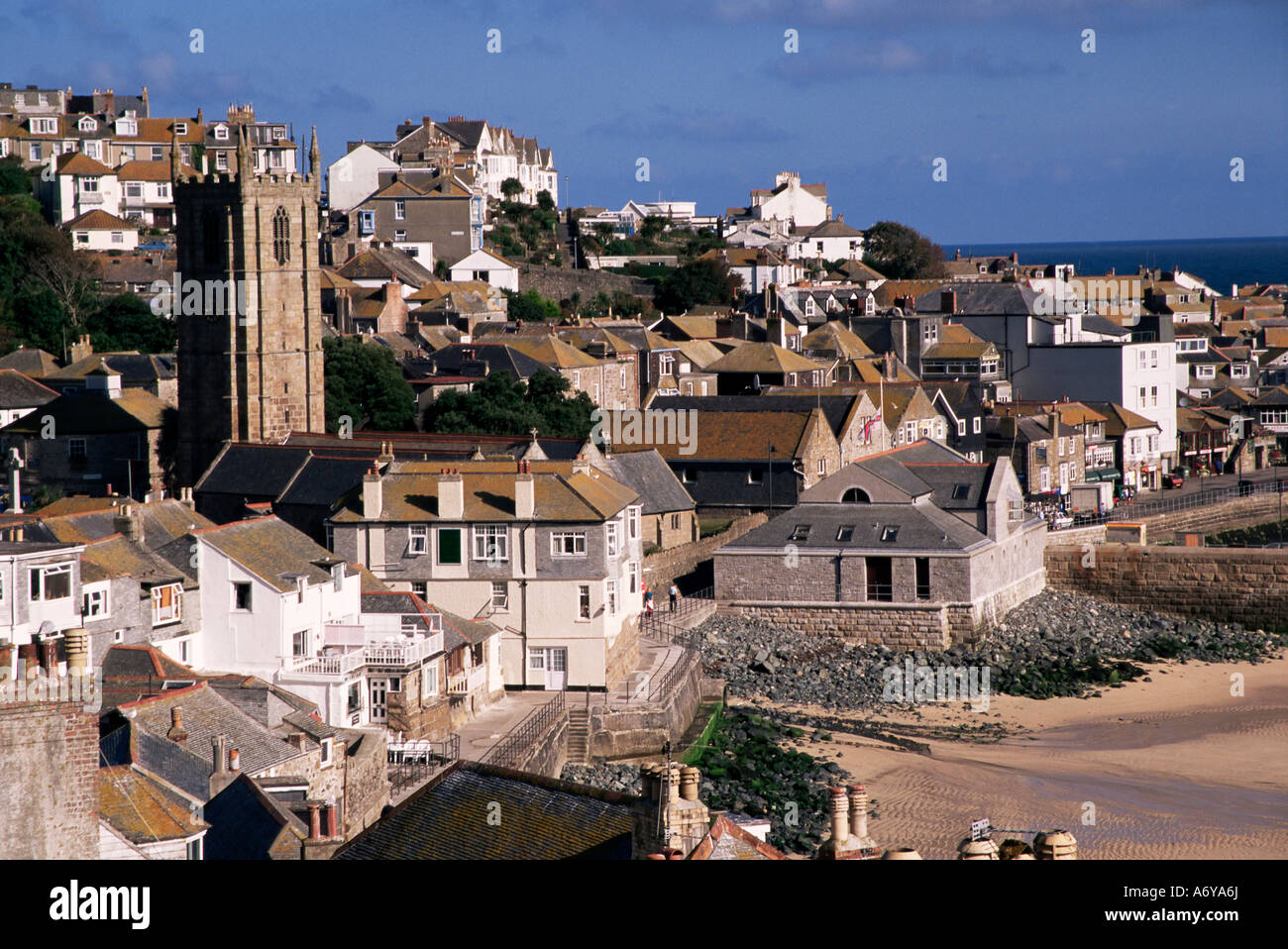 Vew from the Malakoff St Ives Cornwall England United Kingdom Europe Stock Photo