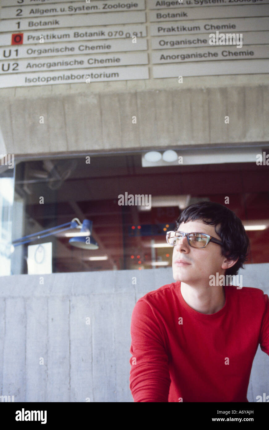 College Student Sitting In Lobby High Resolution Stock Photography and ...