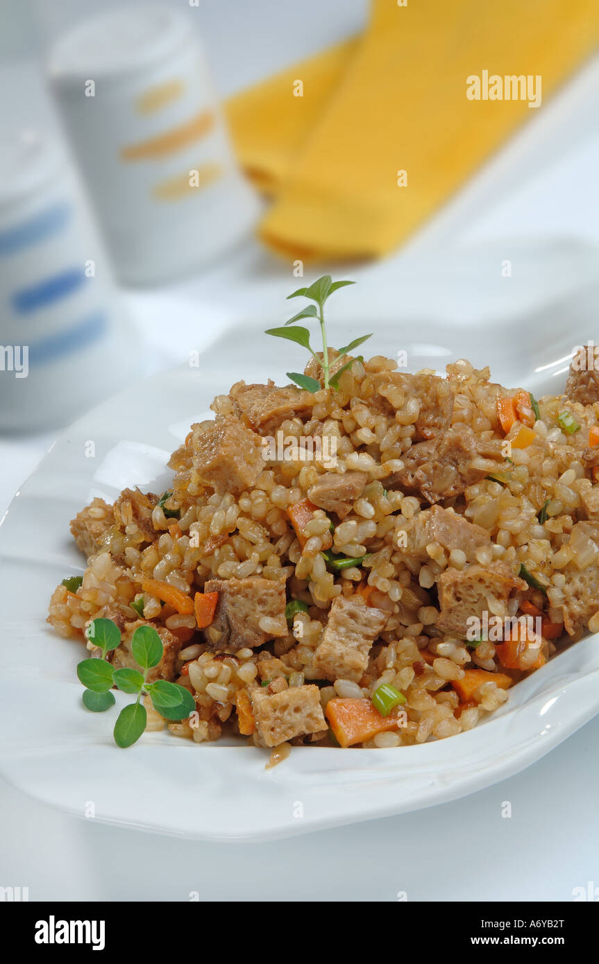 Cantonese style rice Stock Photo - Alamy