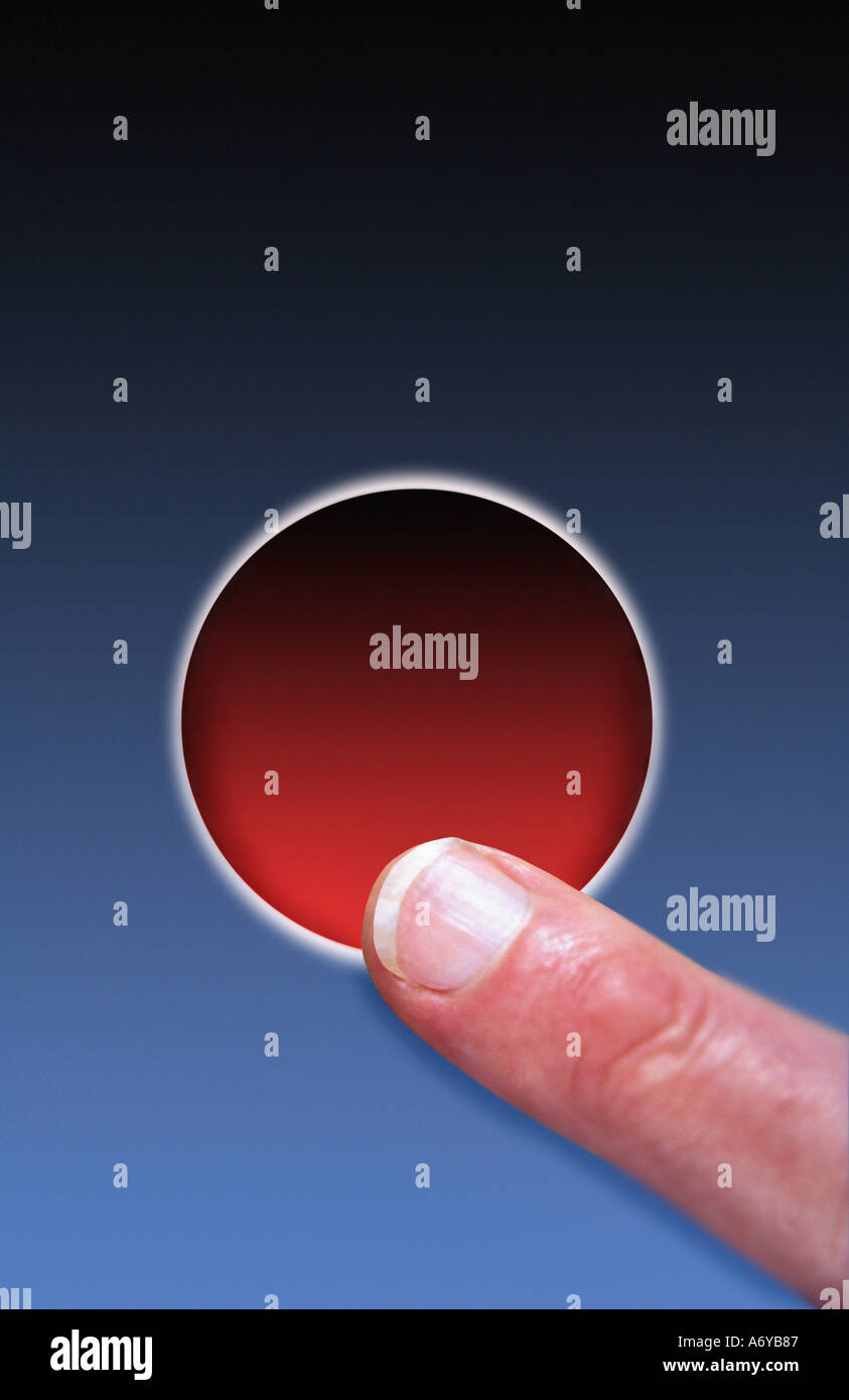 Finger press button hi-res stock photography and images - Alamy