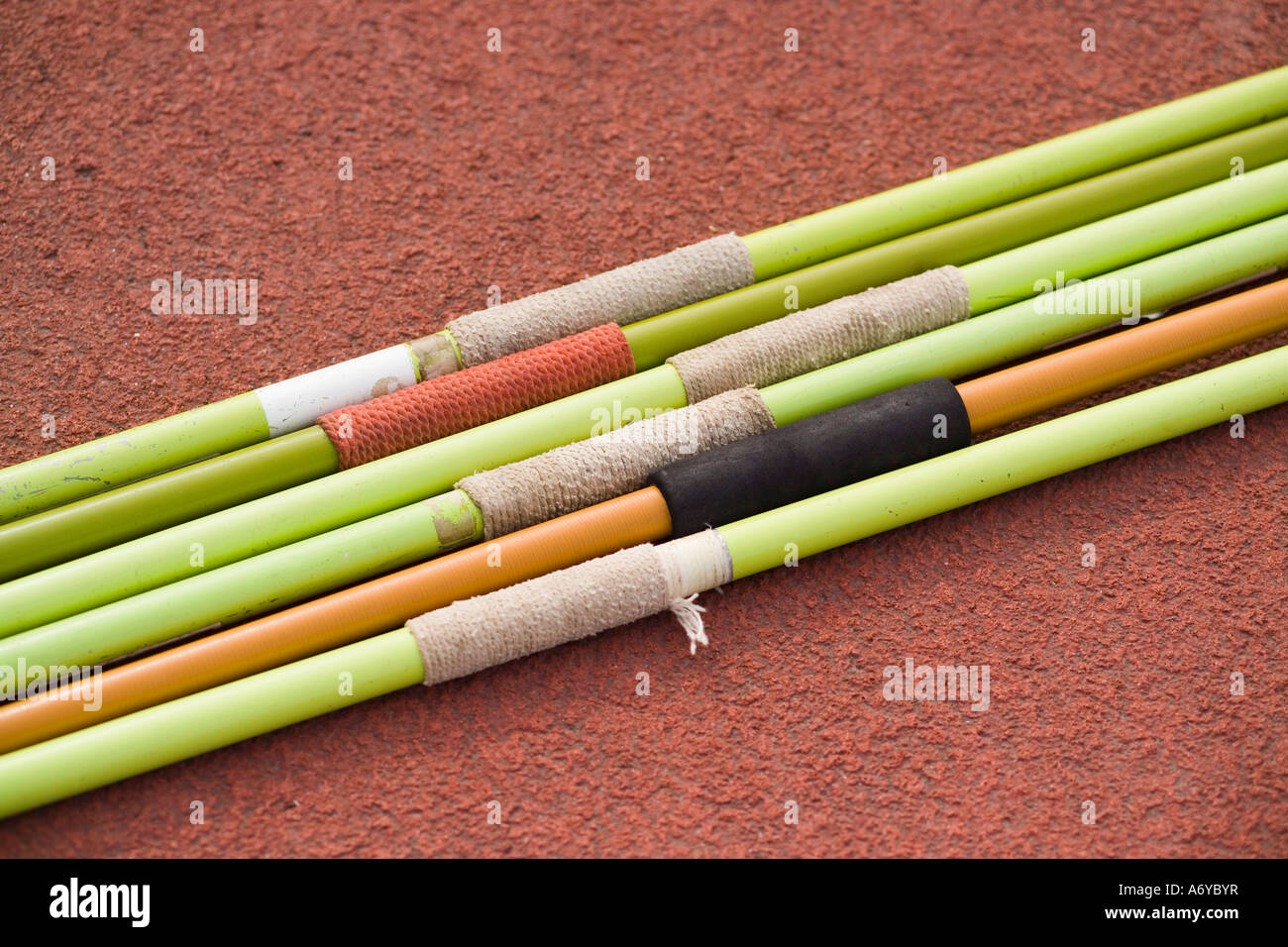Detail of javelin poles Stock Photo Alamy