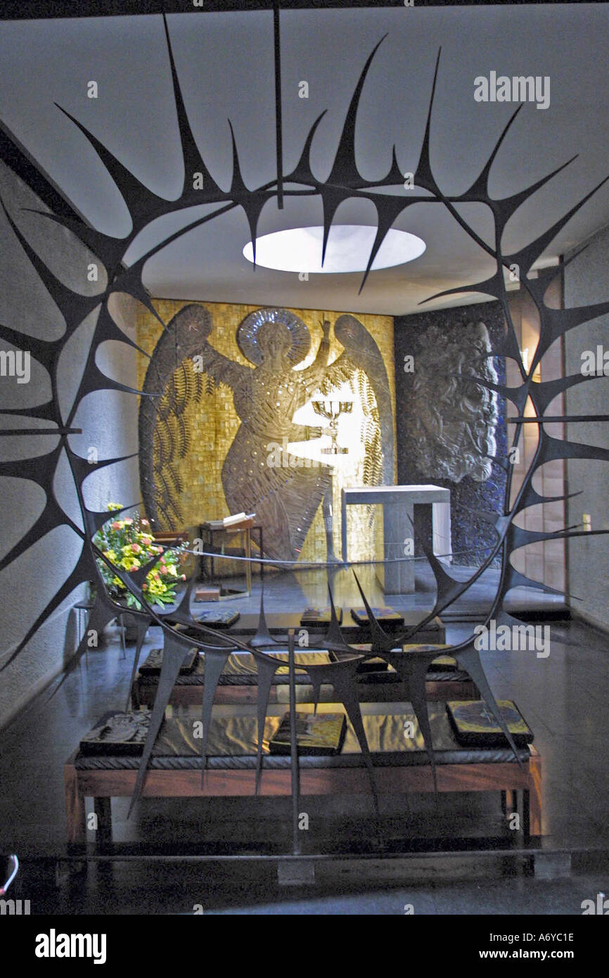 Chapel in Coventry Cathedral Coventry England UK crown of thorns Stock Photo Alamy