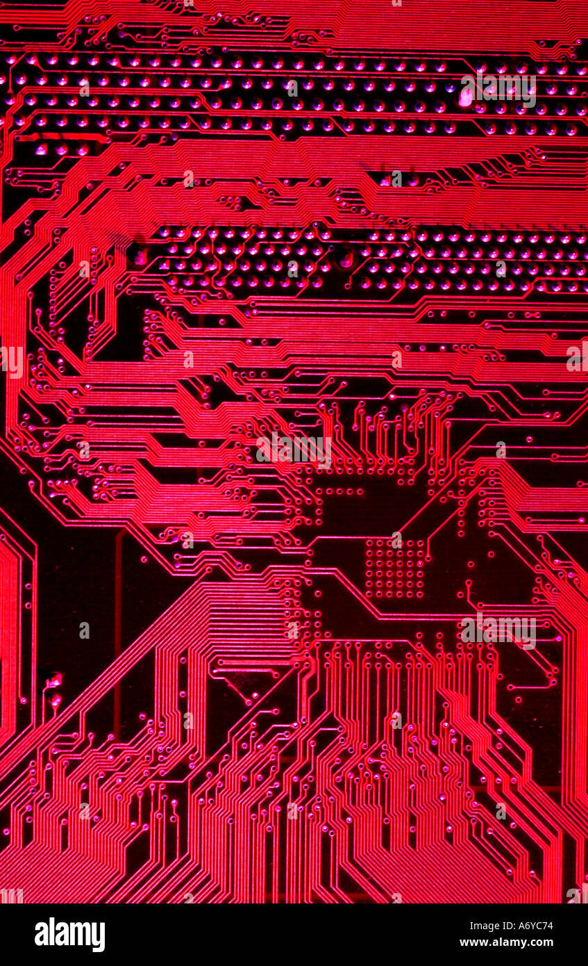 Color image of cicuitry in a computer Stock Photo - Alamy