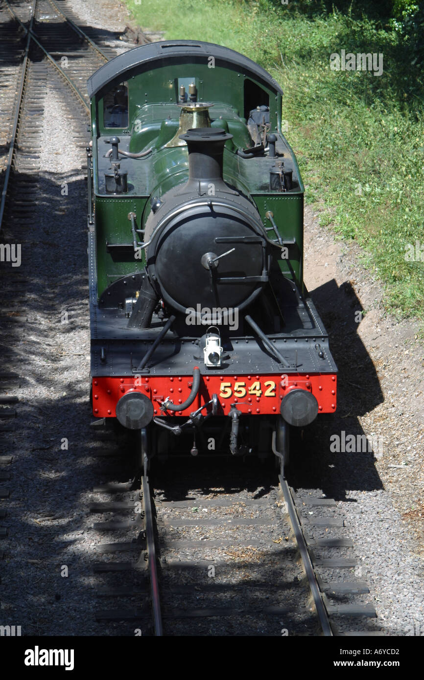 STEAM TRAIN AT LYDEARD WEST SOMERSET STEAM RAILWAY Stock Photo