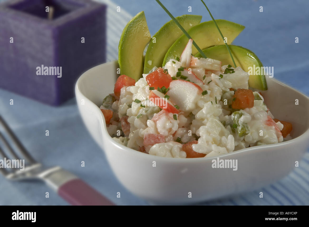 Avocado surimi rice salad hires stock photography and images Alamy