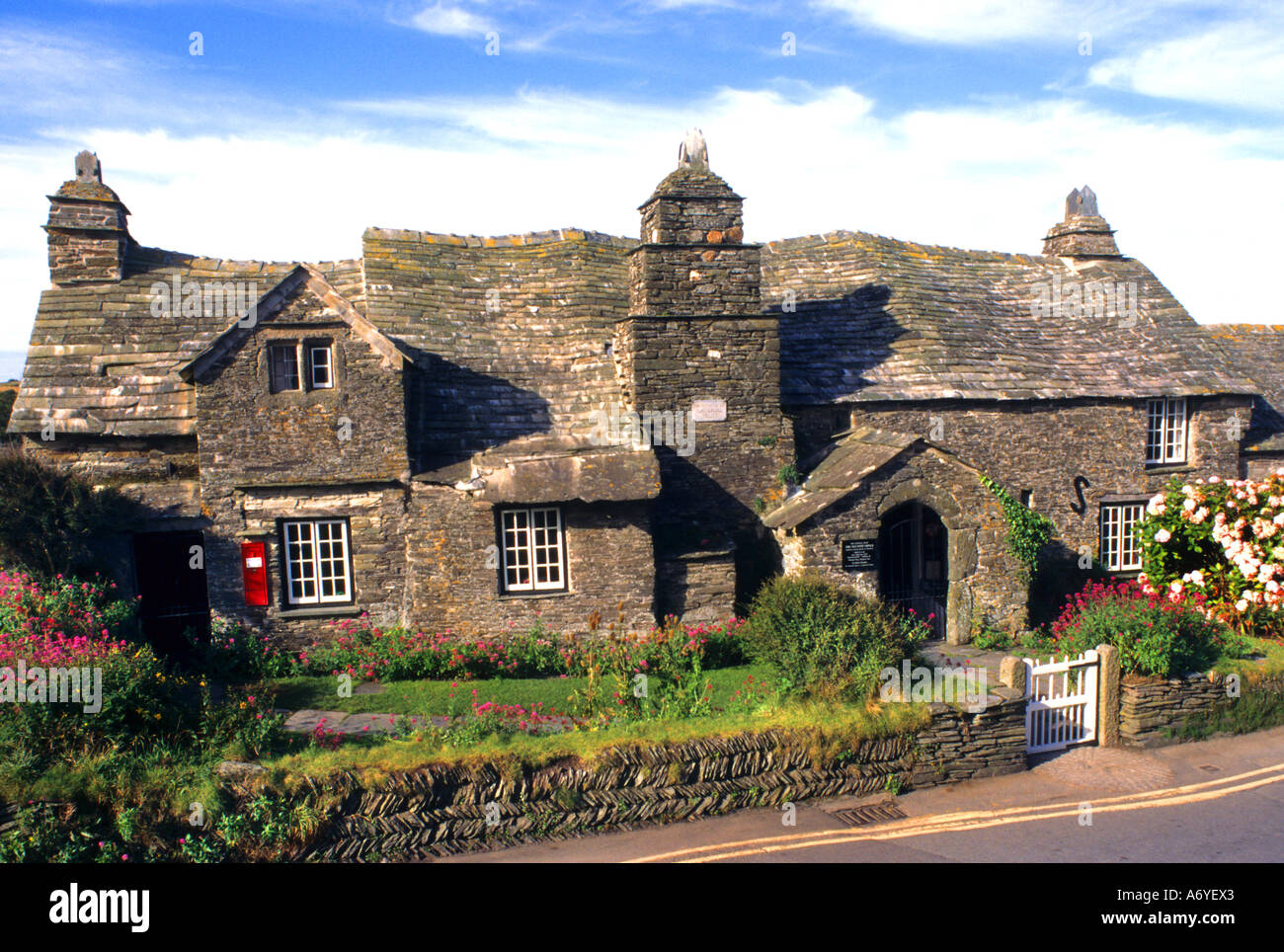 Old post office tintagel cornwall britain hires stock photography and