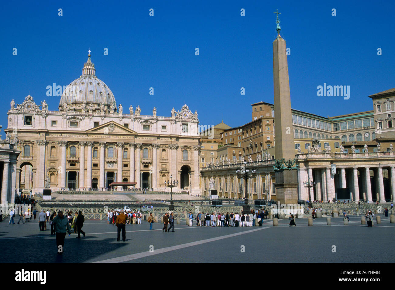Italy Rome Vatican St Peter s Basilica Square Stock Photo