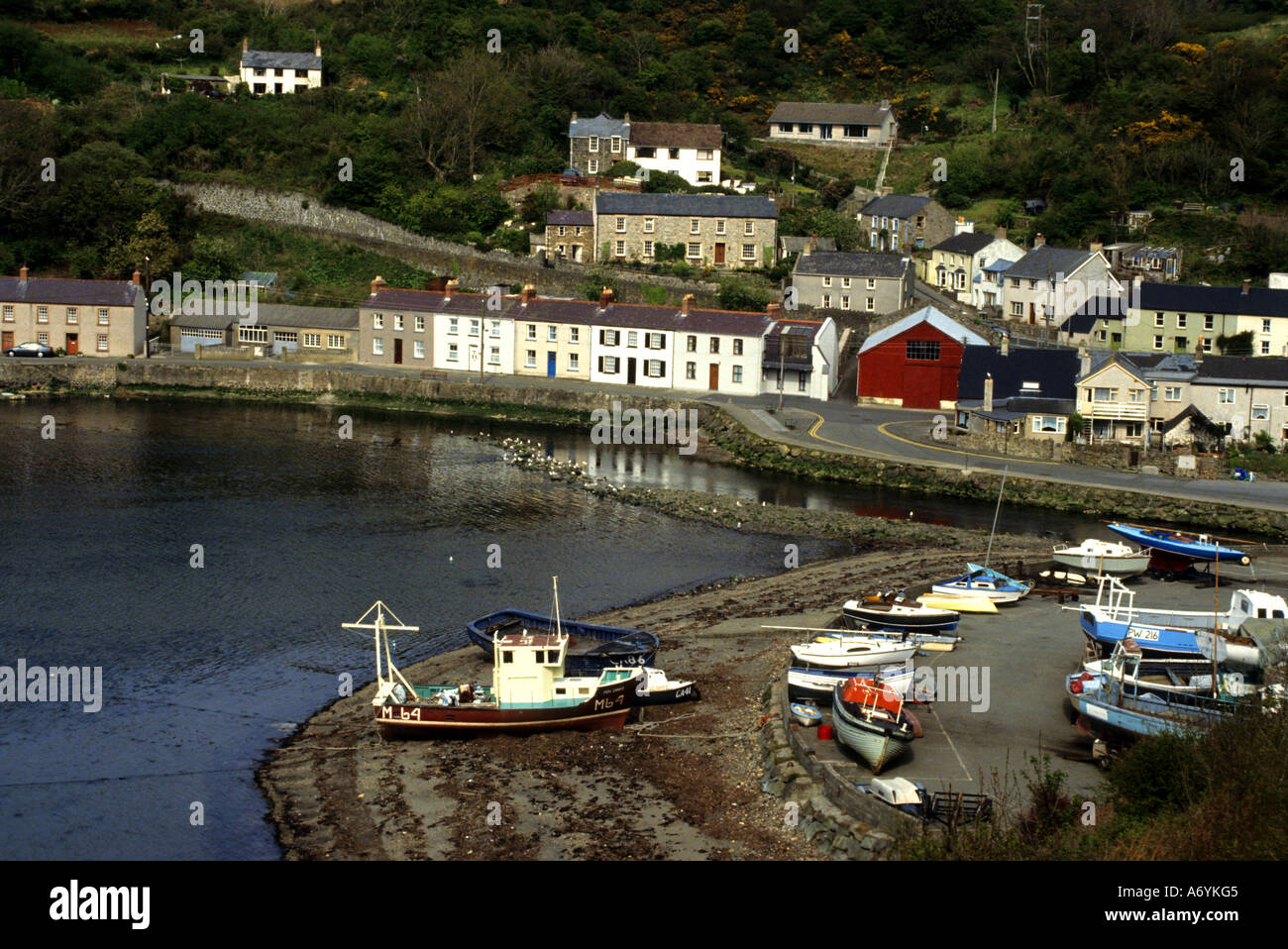 Fishguard old harbour pembrokeshire wales hires stock photography and