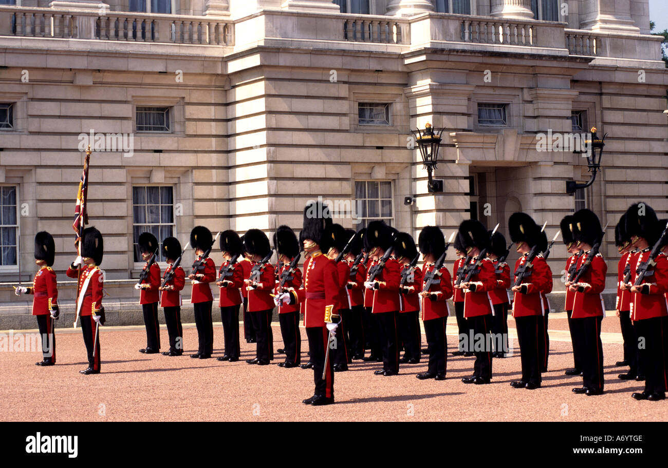 Changing the Guards at Buckingham Palace London United Kingdom Stock Photo