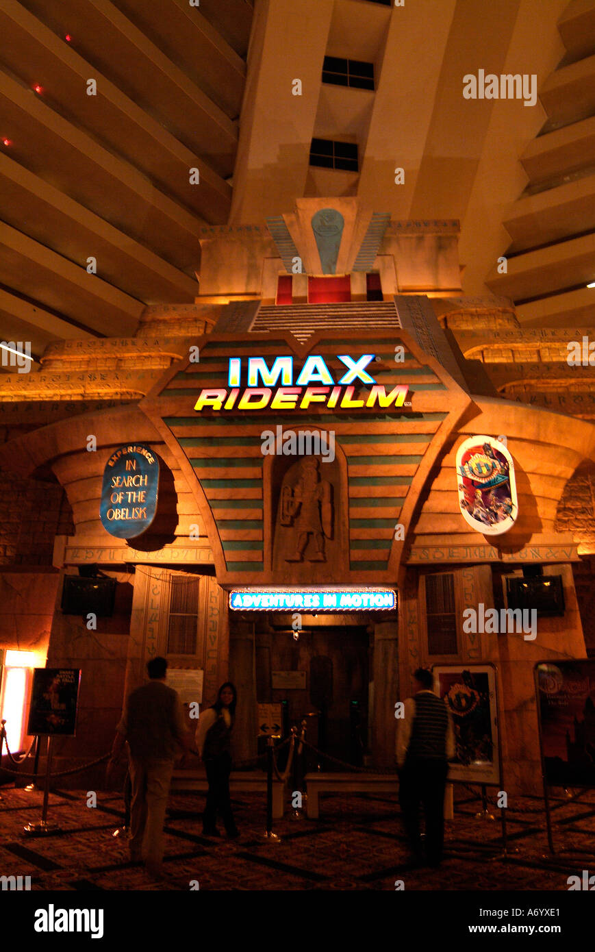 Interior Of Luxor Hotel Las Vegas Nevada Stock Photo